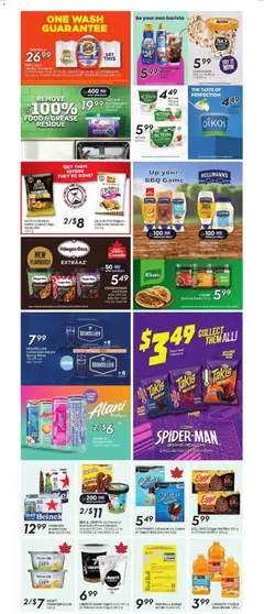 Preview of Sobeys weekly flyer / circulaire from shop Sobeys valid from Jul 9, 2026 | Page: 22 | Products: Chips, Cream, Kettle, Juice