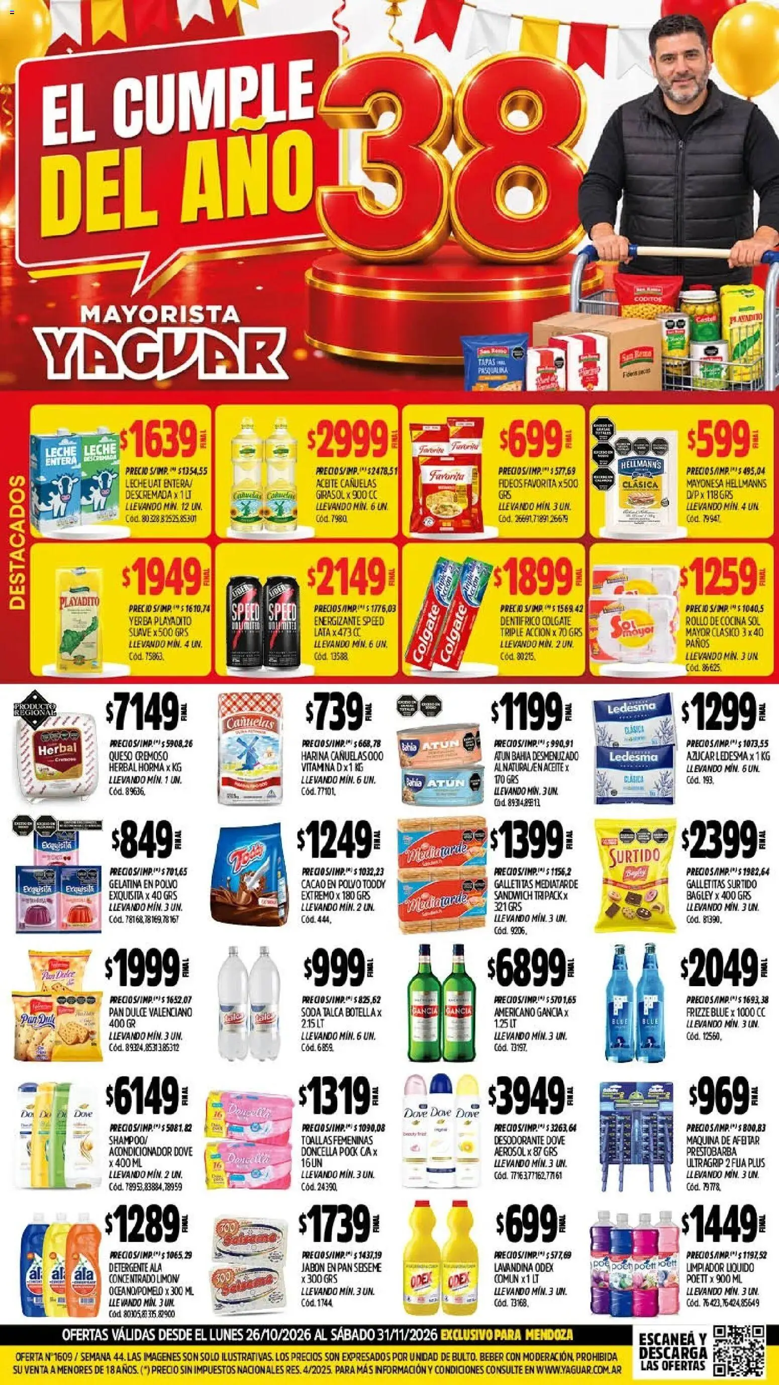 Yaguar - Oferta Semanal Mendoza │ válido desde el 26/10/2026 | Página: 1