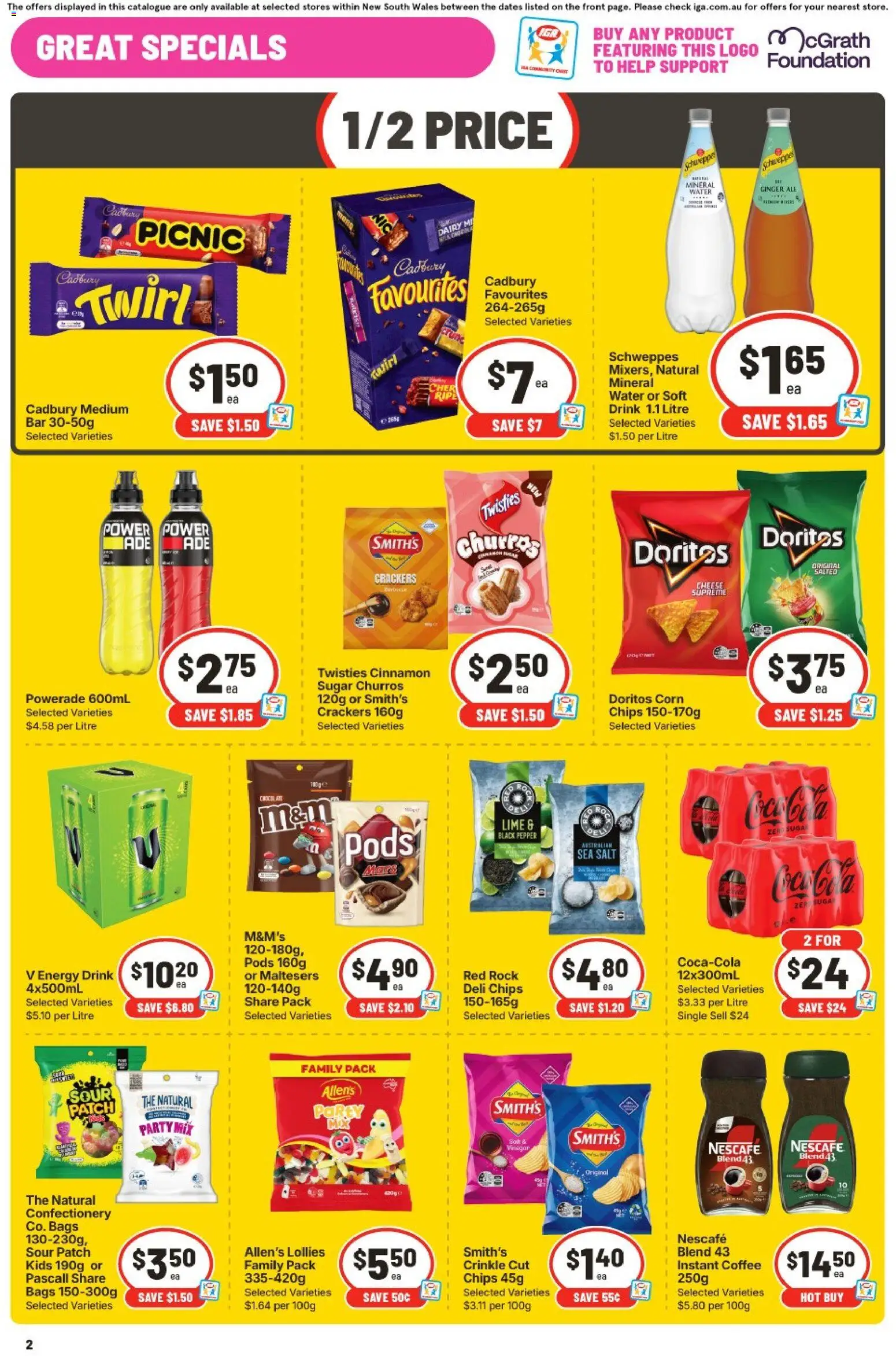 IGA catalogue - valid from 23/09/2026 | Page: 3 | Products: Confectionery, Coffee, Ginger, Chips