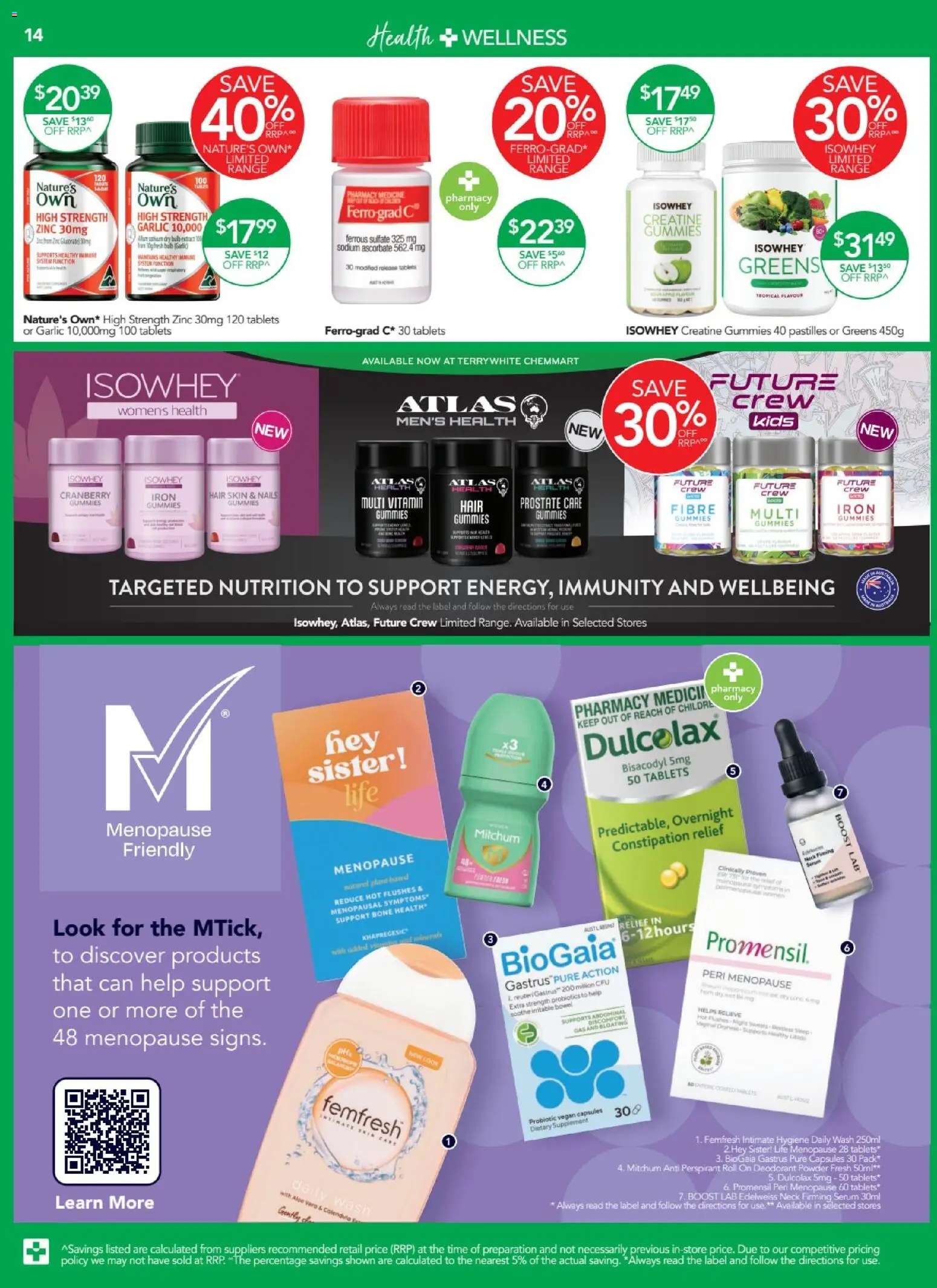 Terry White catalogue - valid from 28/05/2026 | Page: 15 | Products: Powder, Tablets, Vitamin, Zinc