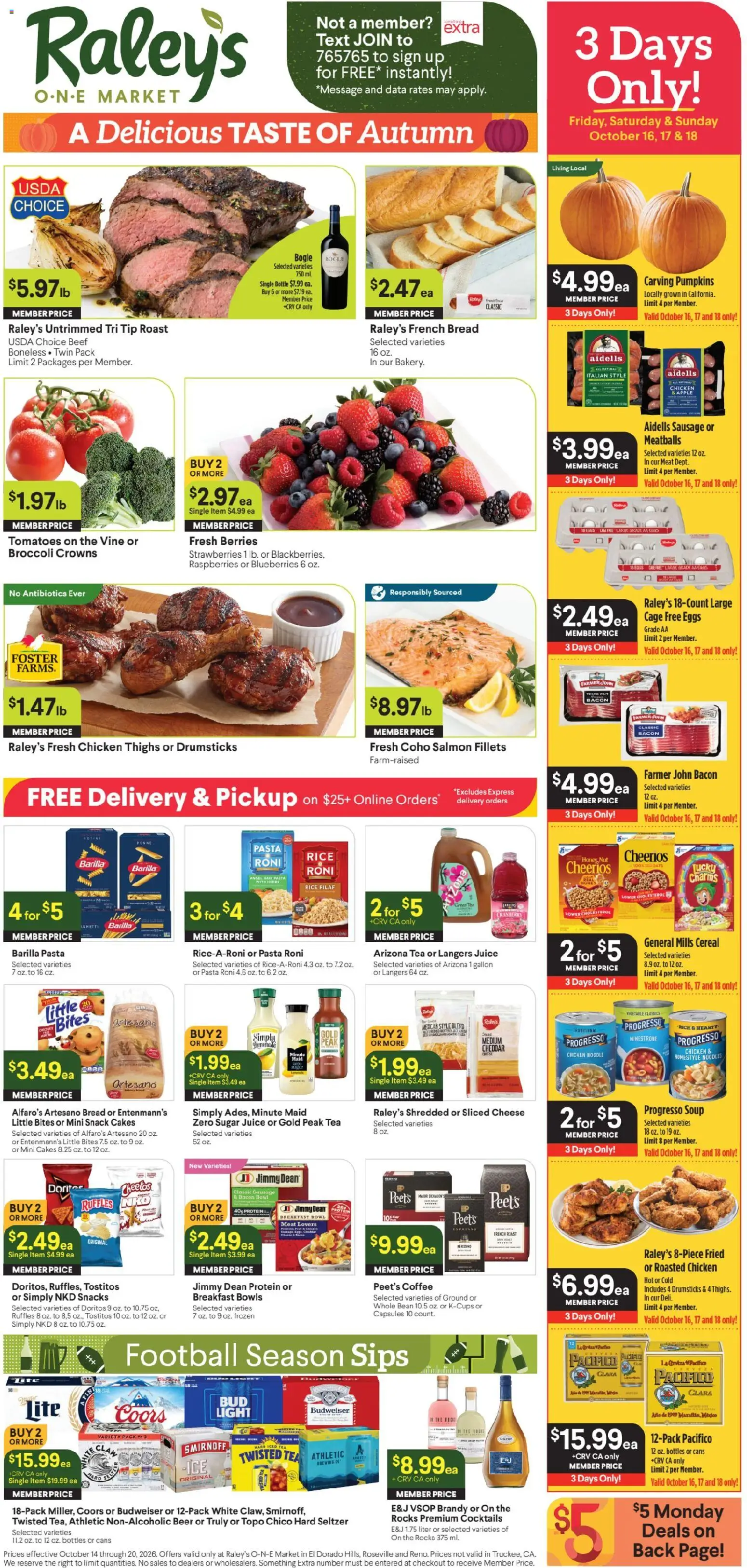 Raley's Ad - valid from 10/14/2026 | Page: 1