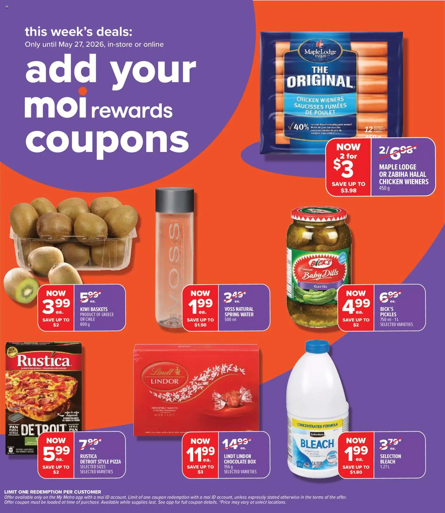 Metro flyer valid from 21.05.2026 | Page: 7 | Products: Kiwi, Box, Chicken, Pork