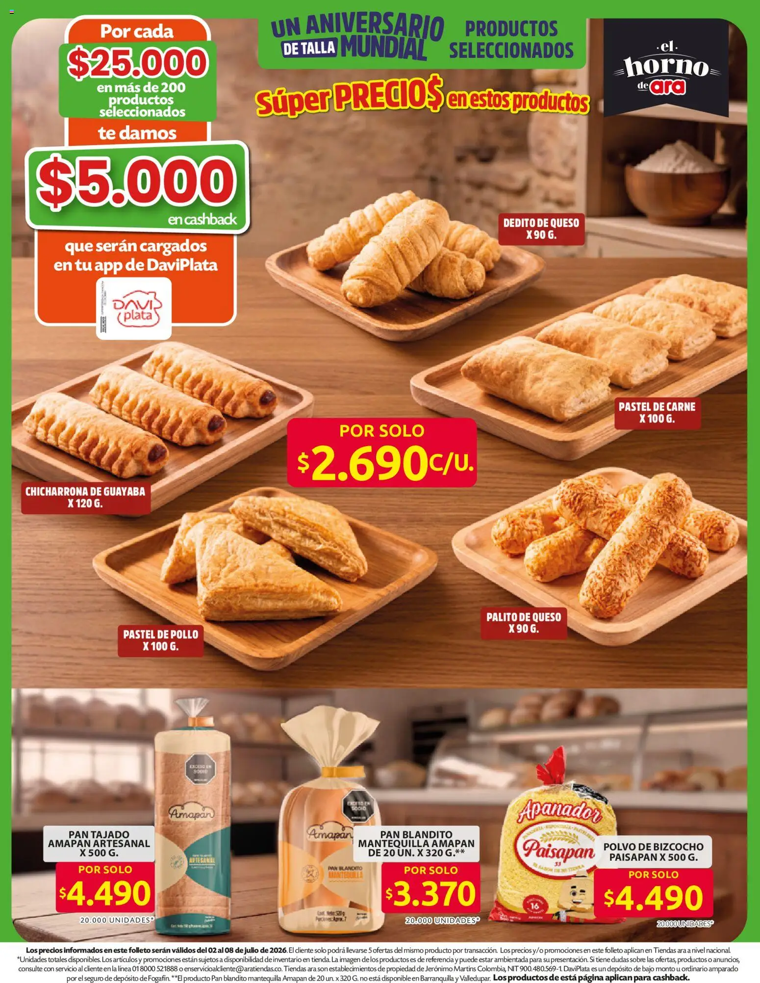 Ara revista - valida desde el 11/06/2026 | Página: 4 | Productos: Pollo, Esponja, Guayaba, Polvo