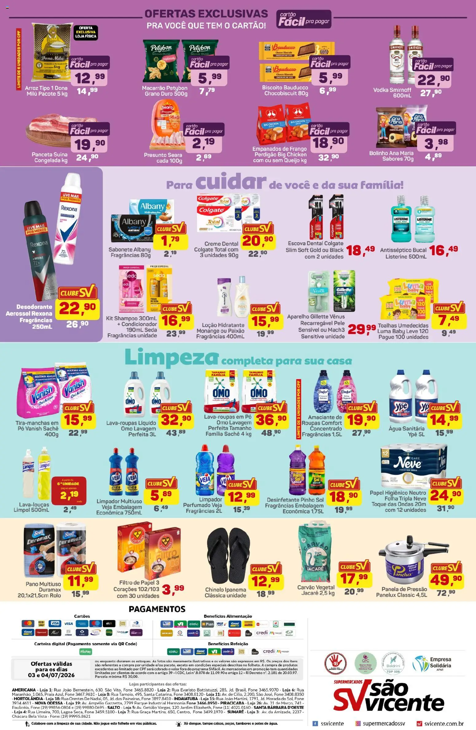 Supermercados São Vicente Folheto - válido de 03/07/2026 | Página: 4