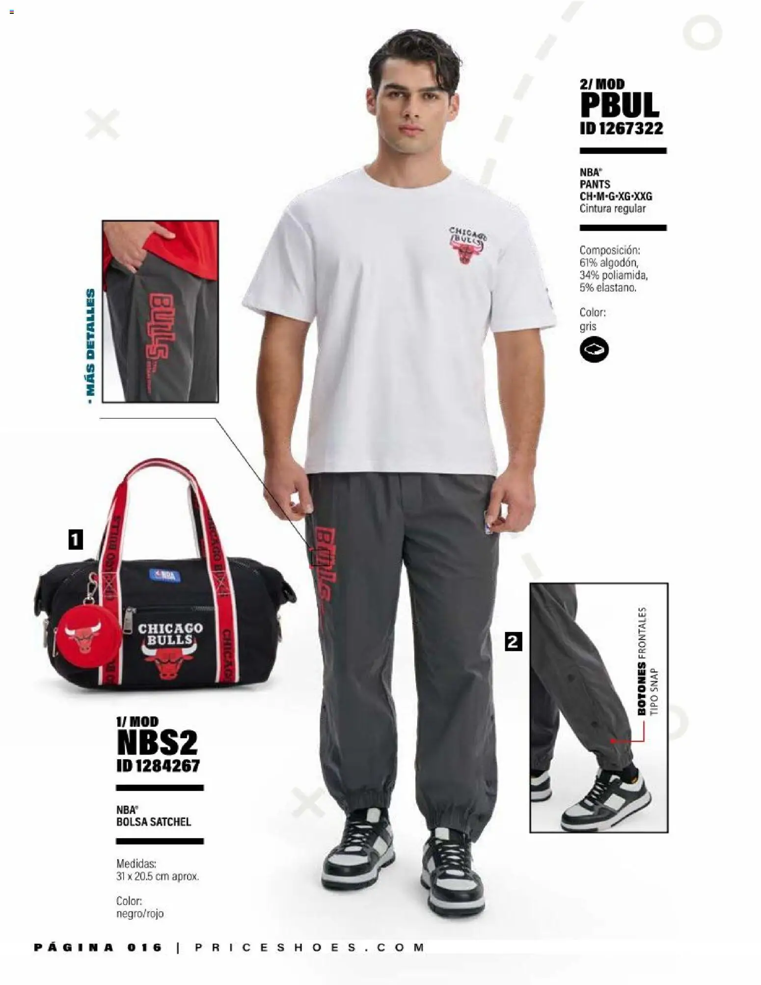 Nuevas ofertas de Price Shoes válidas en toda la República Mexicana desde el 01/09/2026. ¡Encuentra las mejores ofertas en Price Shoes catálogo NBA! | Página: 16 | Productos: Bolsa, Pants