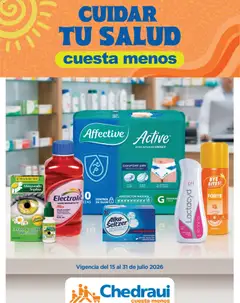 Vista previa de Chedraui folleto Cuidar tu salud, nuevo folleto de la tienda, válido en México a partir del 15/07/2026
