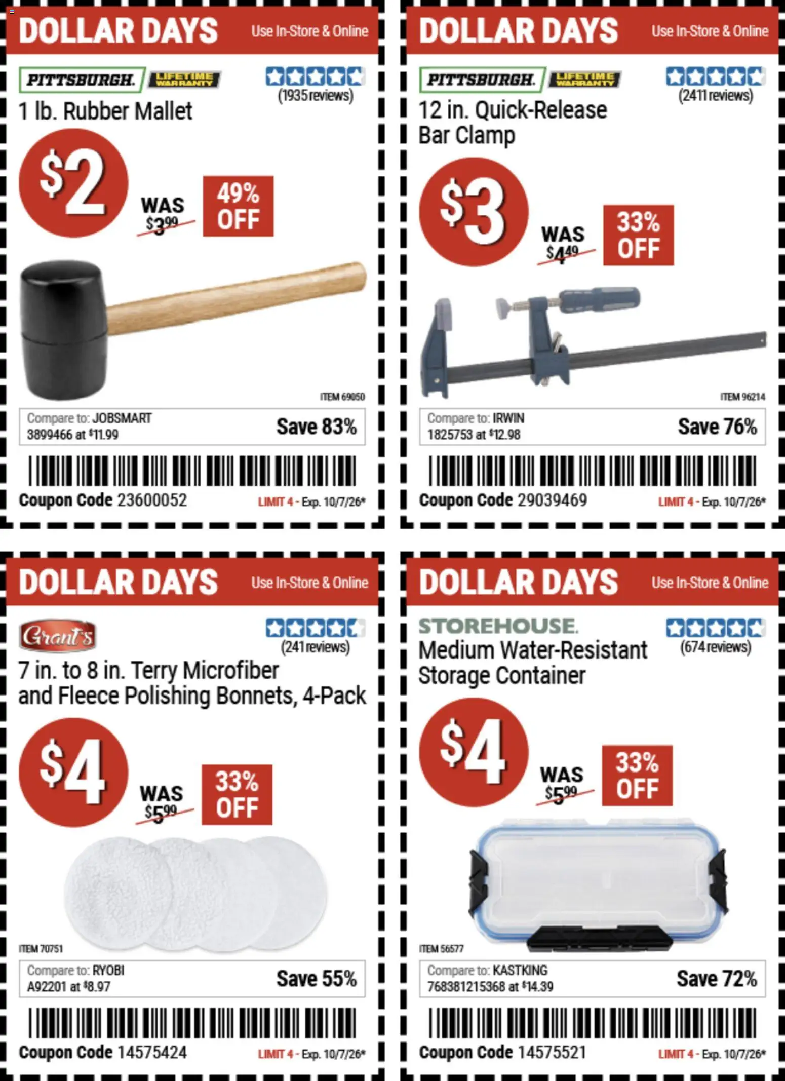 Harbor Freight Dollar Days - valid from 09/24/2026 | Page: 4