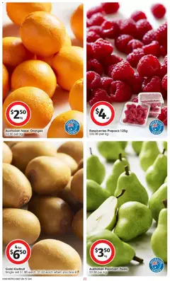 Preview of Coles catalogue - valid from 08/07/2026 | Page: 22 | Products: Oranges, Kiwifruit