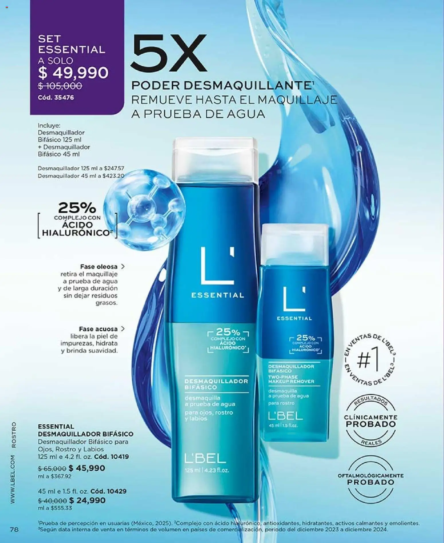 L'Bel revista - valida desde el 17/08/2026 | Página: 78 | Productos: Agua, Maquillaje