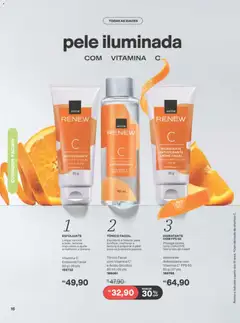 Avon folheto - Campanha 13 - Pré-Visualização do folheto da loja Avon, válido de 10/08/2026 | Página: 16 | Produtos: Tônico, Creme, Vitamina c