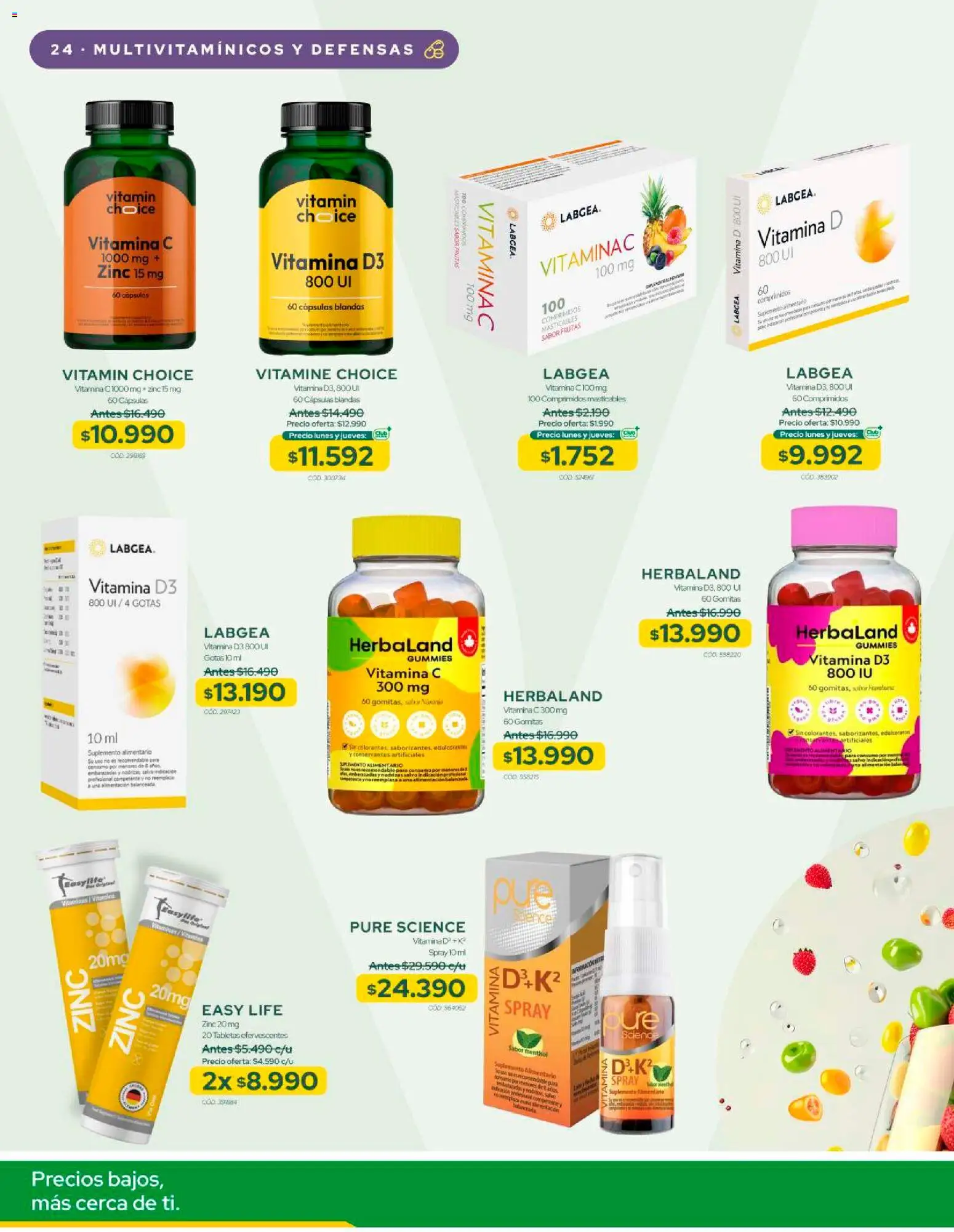 Cruz Verde Descuentos │ válido desde el 31.08.2026 | Página: 24 | Productos: Puré, Tabletas efervescentes, Gomitas