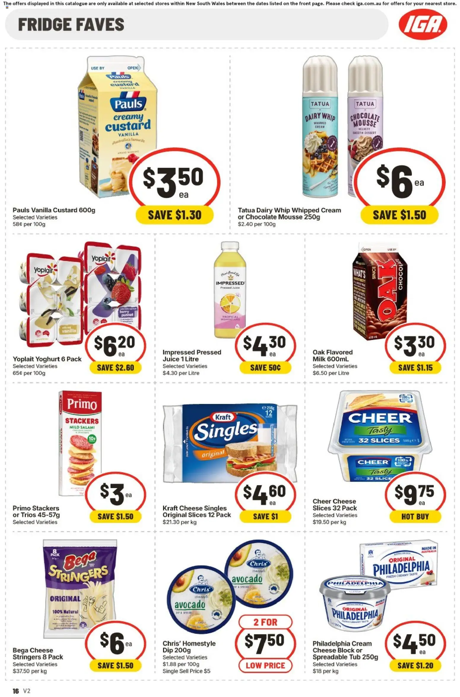 IGA catalogue - valid from 08/07/2026 | Page: 14 | Products: Cheese, Chocolate, Salami, Fridge