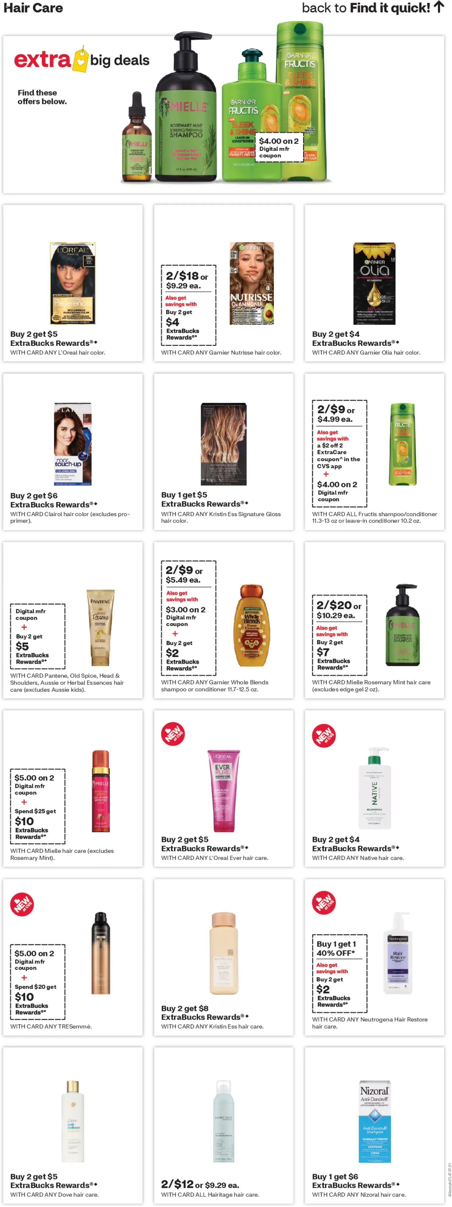 CVS Pharmacy Weekly Ad - CT - valid from 19.04.2026 | Page: 14 | Products: Shampoo, Conditioner, Hair color