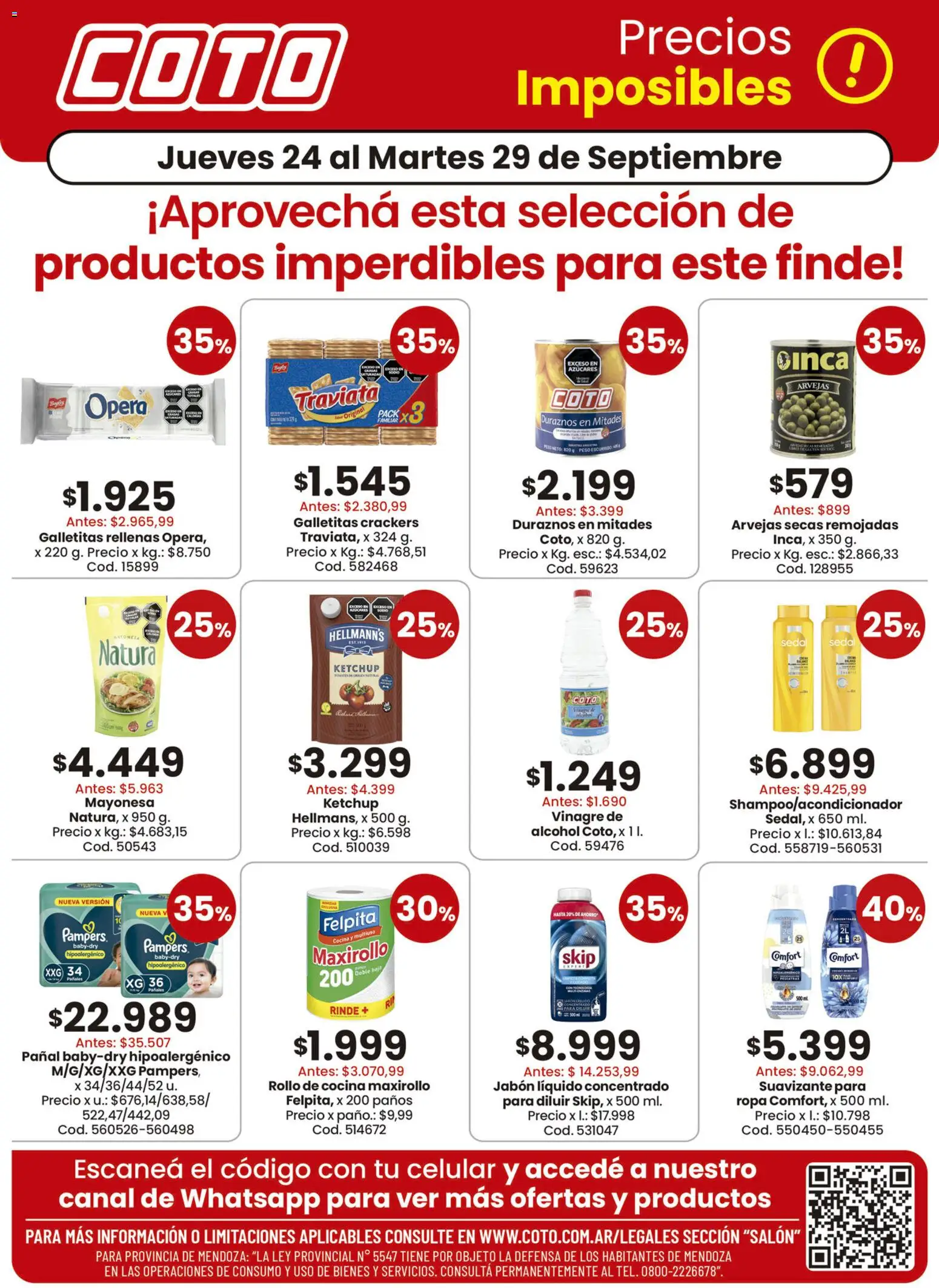 Coto - Productos Motivo 1 │ válido desde el 24/09/2026 | Página: 1