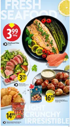 Preview of Save on foods weekly flyer / circulaire from shop Save on foods valid from Sep 10, 2026 | Page: 11 | Products: Coconut, Shrimp, Tuna, Tuna steak