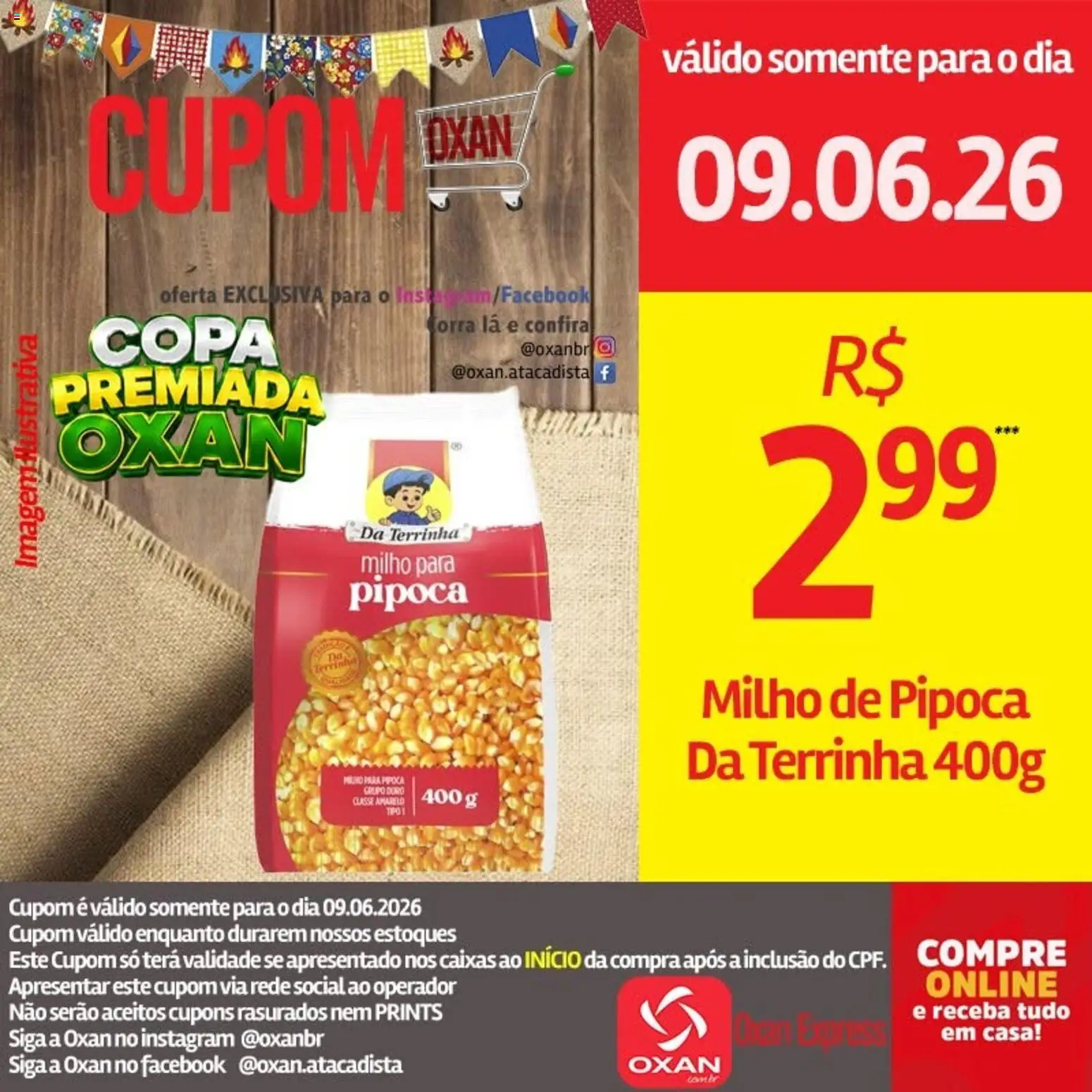 Oxan Atacadista Folheto - válido de 09.06.2026 | Página: 17 | Produtos: Copa, Pipoca