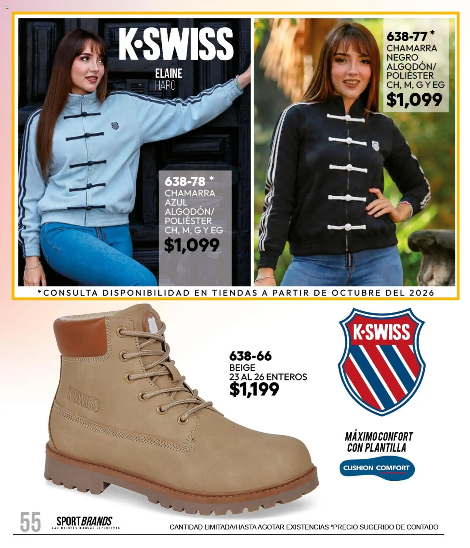 Nuevas ofertas de Cklass válidas en toda la República Mexicana desde el 11/09/2026. ¡Encuentra las mejores ofertas en Cklass catálogo Sportbrands Dama Invierno! | Página: 68 | Productos: Chamarra