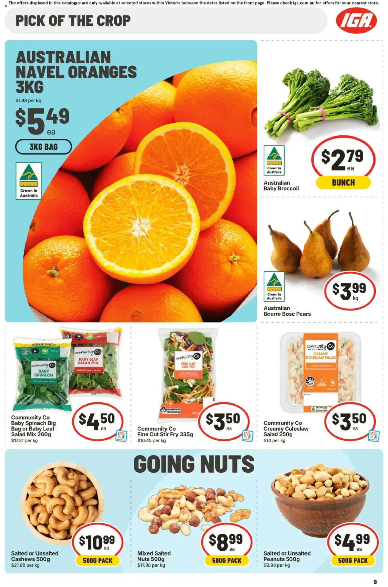 Ritchies catalogue - valid from 15/07/2026 | Page: 11 | Products: Broccoli, Oranges, Peanuts, Salad mix