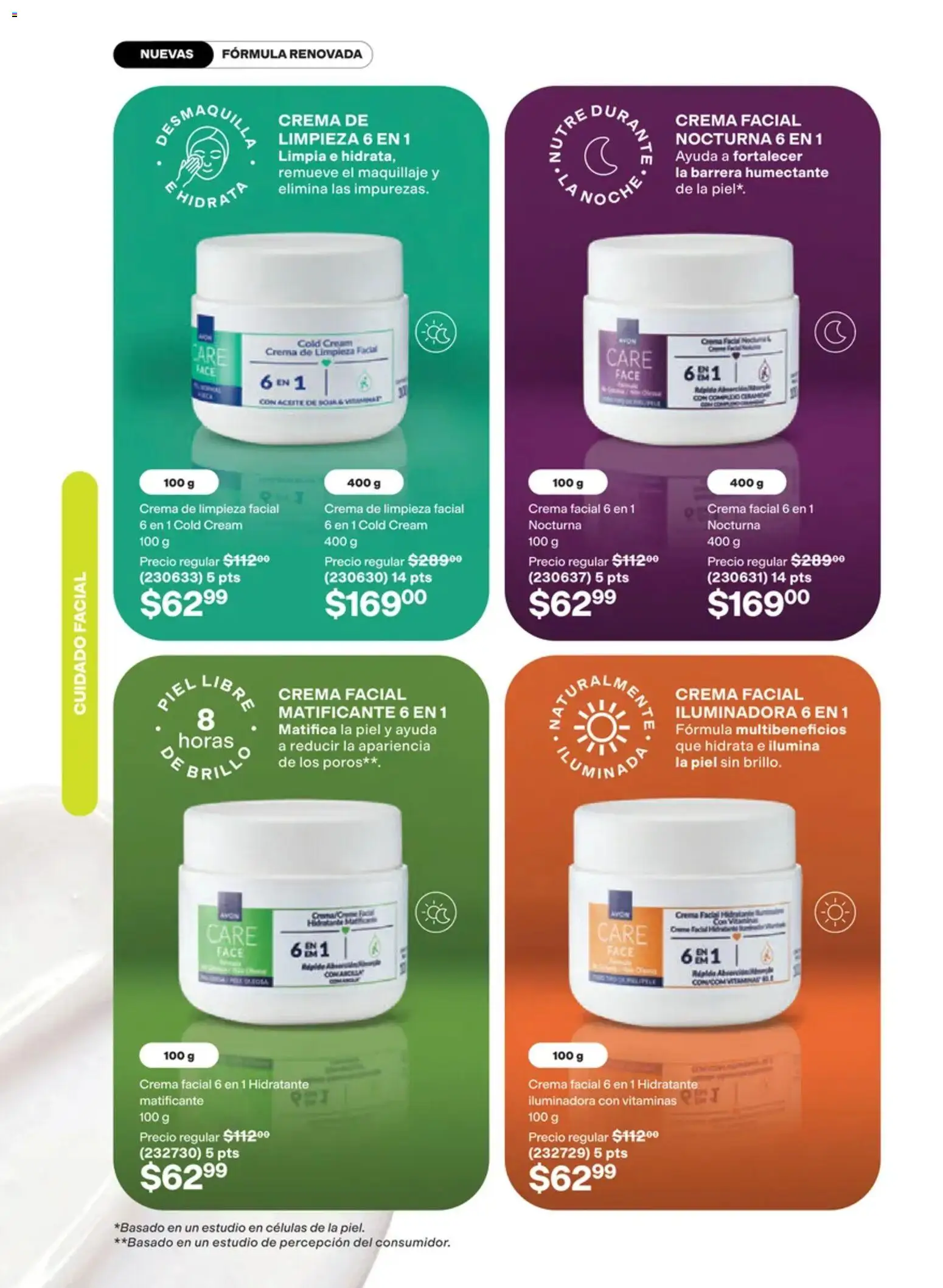 Nuevas ofertas de AVON válidas en toda la República Mexicana desde el 02/10/2026. ¡Encuentra las mejores ofertas en AVON campaña 15 2026! | Página: 108 | Productos: Crema de limpieza, Crema, Aceite, Vitaminas