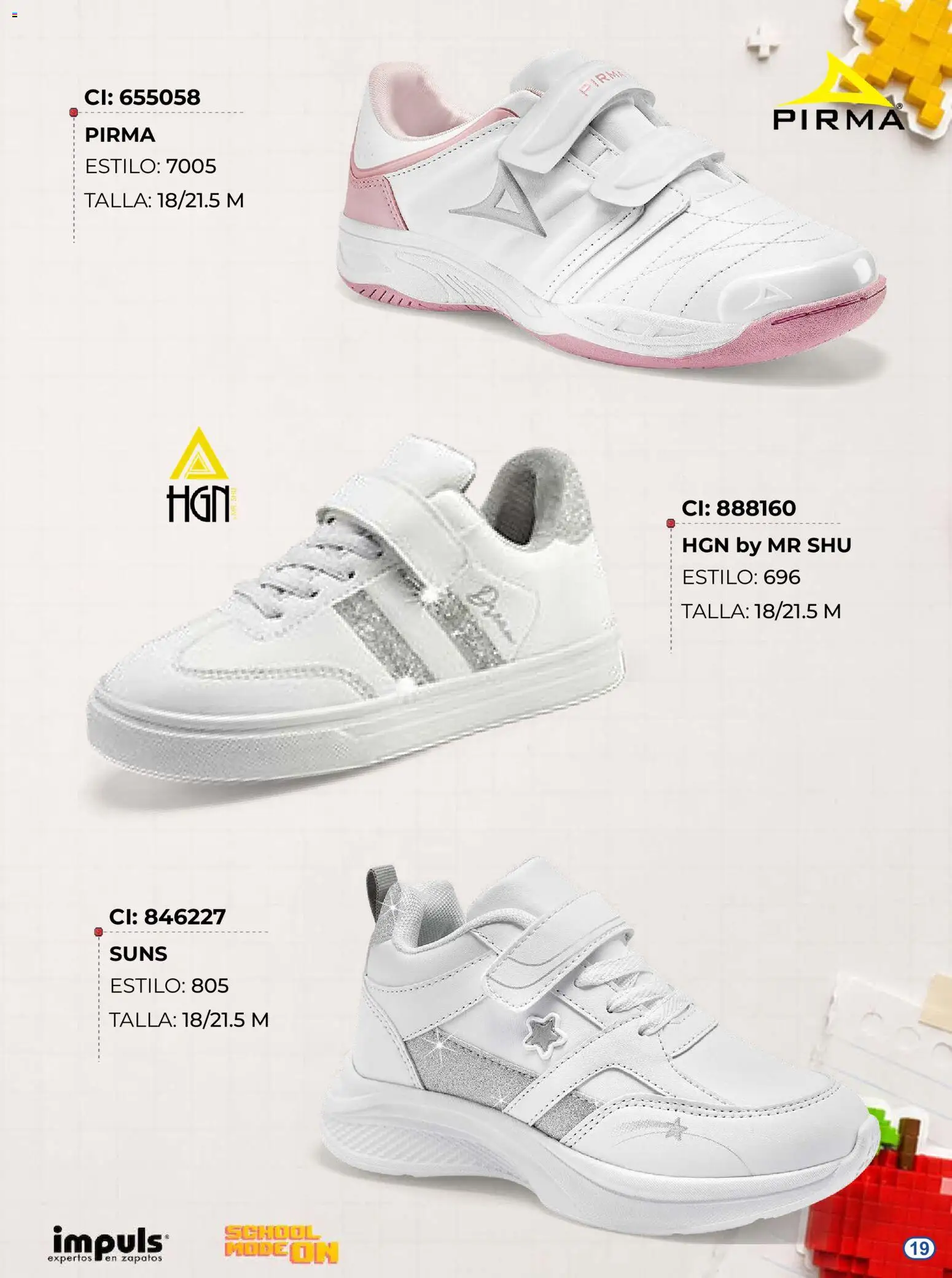 Nuevas ofertas de Impuls válidas en toda la República Mexicana desde el 03/08/2026. ¡Encuentra las mejores ofertas en Impuls catálogo Escolar! | Página: 19 | Productos: Zapatos