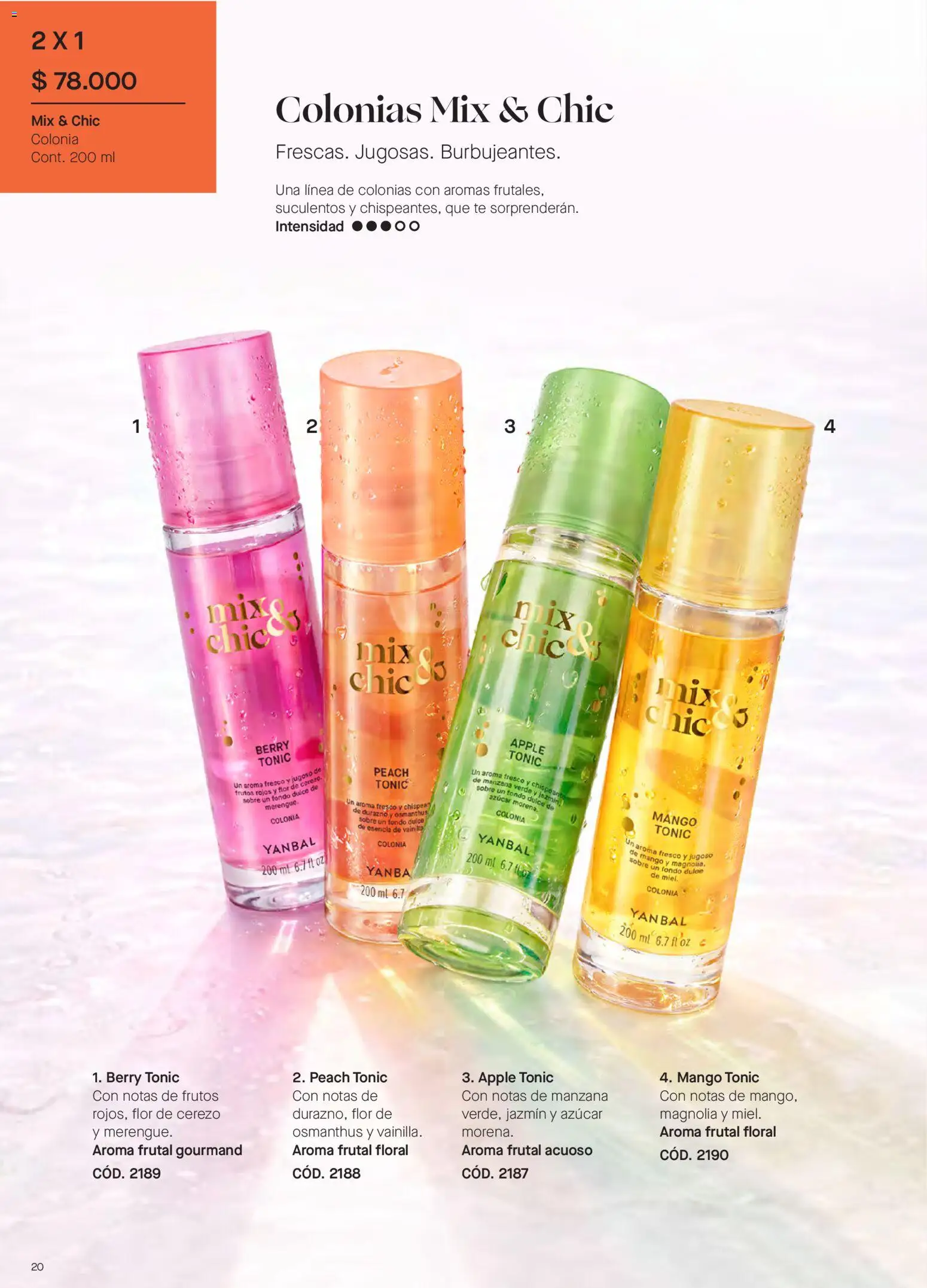 Yanbal revista - valida desde el 15/08/2026 | Página: 20 | Productos: Azucar, Frutos rojos, Manzana, Vainilla