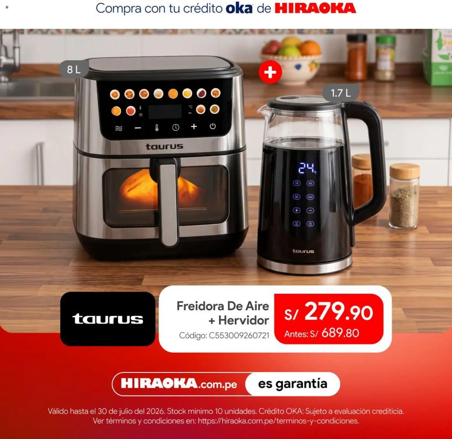 Catálogo Hiraoka válido desde 28/07/2026 | Página: 2 | Productos: Hervidor, Freidora