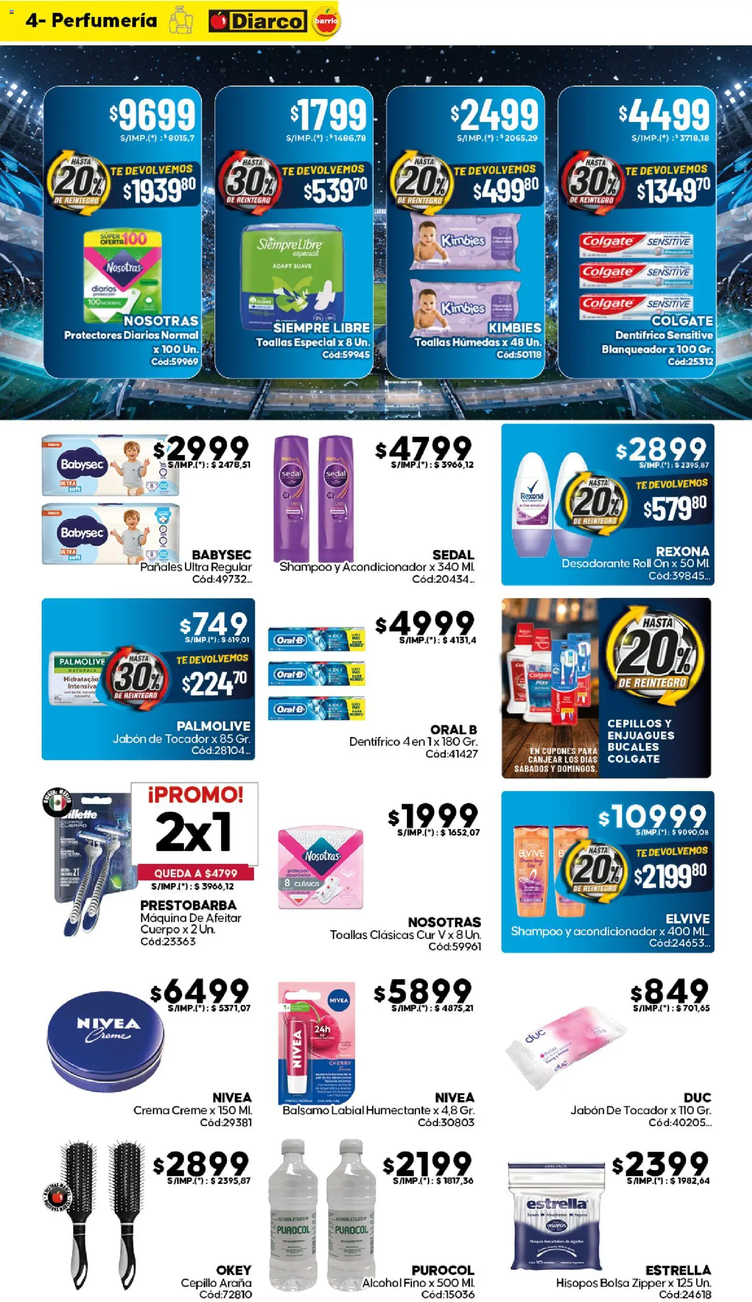 Diarco - Ofertas Diarco Barrio │ válido desde el 01.06.2026 | Página: 4 | Productos: Maquina de afeitar, Jabón, Desodorante, Té