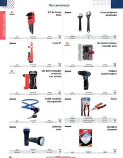 Vista previa de Office Depot catálogo 2026, nuevo folleto de la tienda, válido en México a partir del 12/01/2026 | Página: 226 | Productos: Linterna, Candado, Cable, Pinza