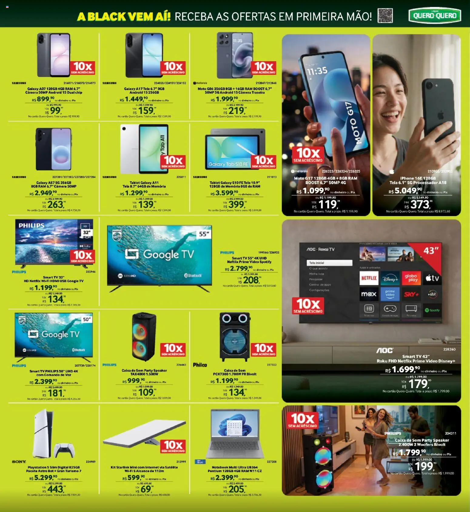 Lojas Quero-Quero Folheto - válido de 01/10/2026 | Página: 8 | Produtos: Tablet, Caixa de som, Caixa, Câmera