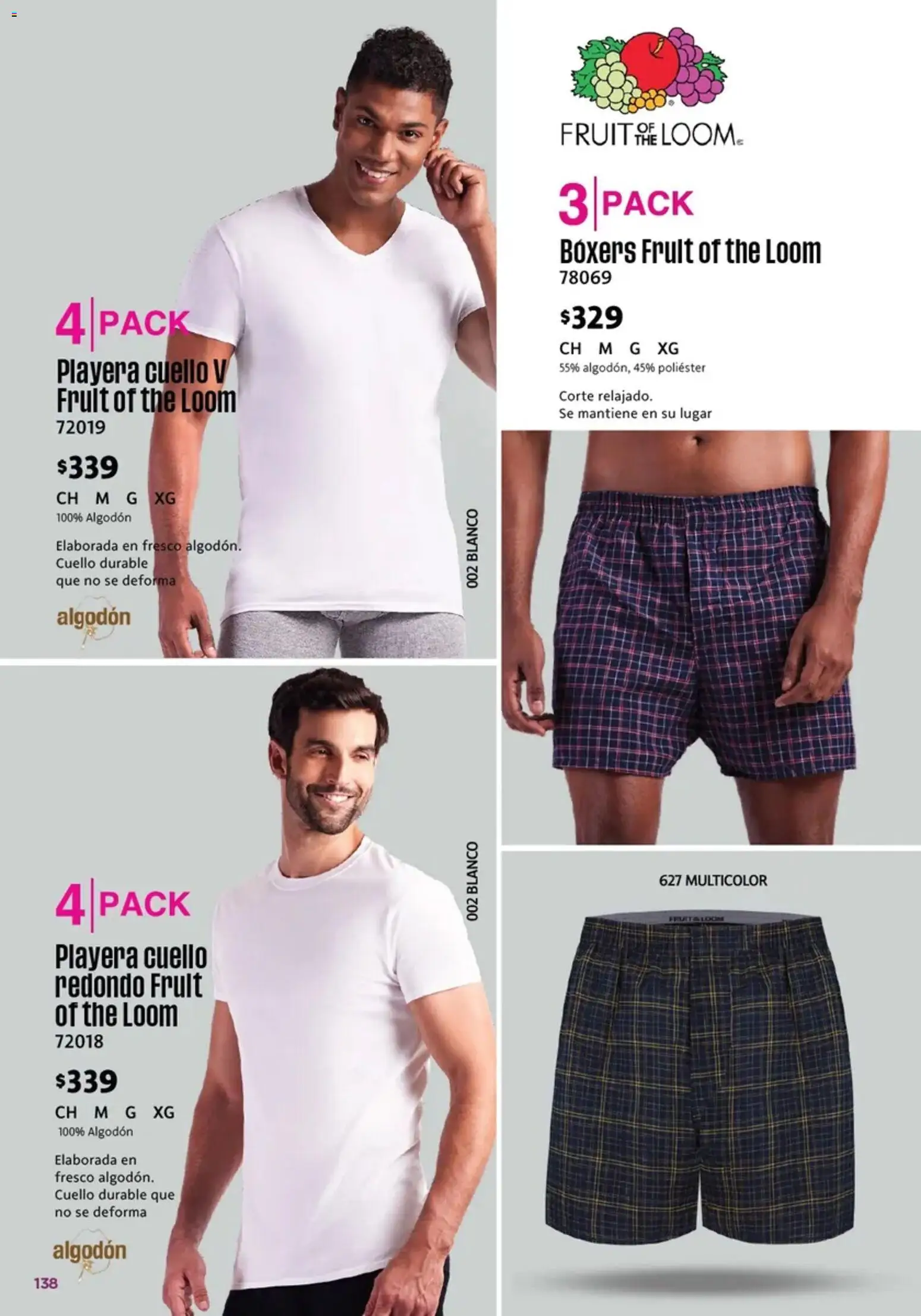 Nuevas ofertas de Ilusión válidas en toda la República Mexicana desde el 01/07/2026. ¡Encuentra las mejores ofertas en Ilusión catálogo Marcas Amigas! | Página: 140 | Productos: Boxers, Algodón, Playera
