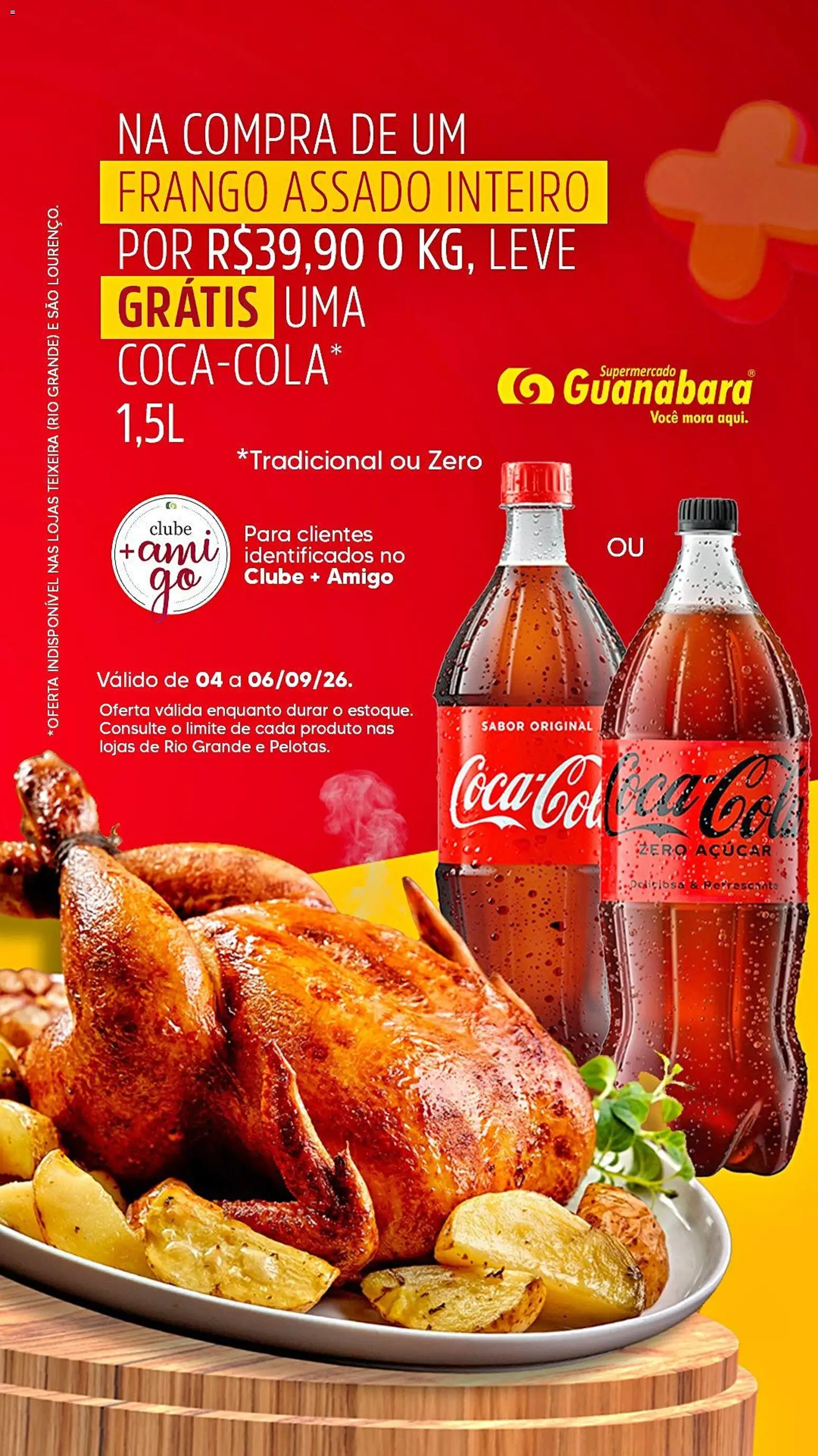 Supermercado Guanabara Folheto - válido de 04/09/2026 | Página: 1 | Produtos: Açúcar, Frango