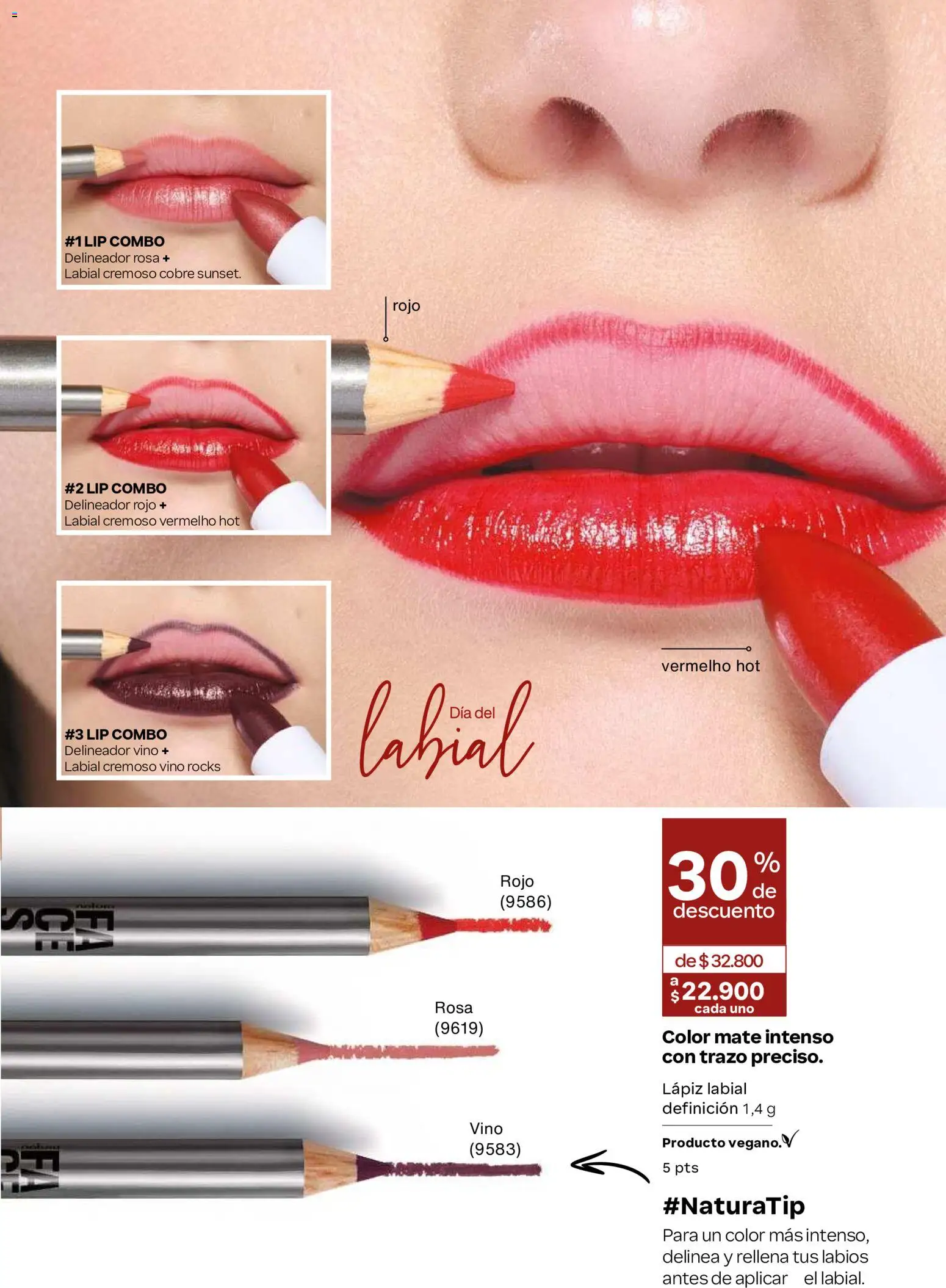 Natura revista - valida desde el 01/07/2026 | Página: 75 | Productos: Cobre, Delineador, Lápiz labial, Vino