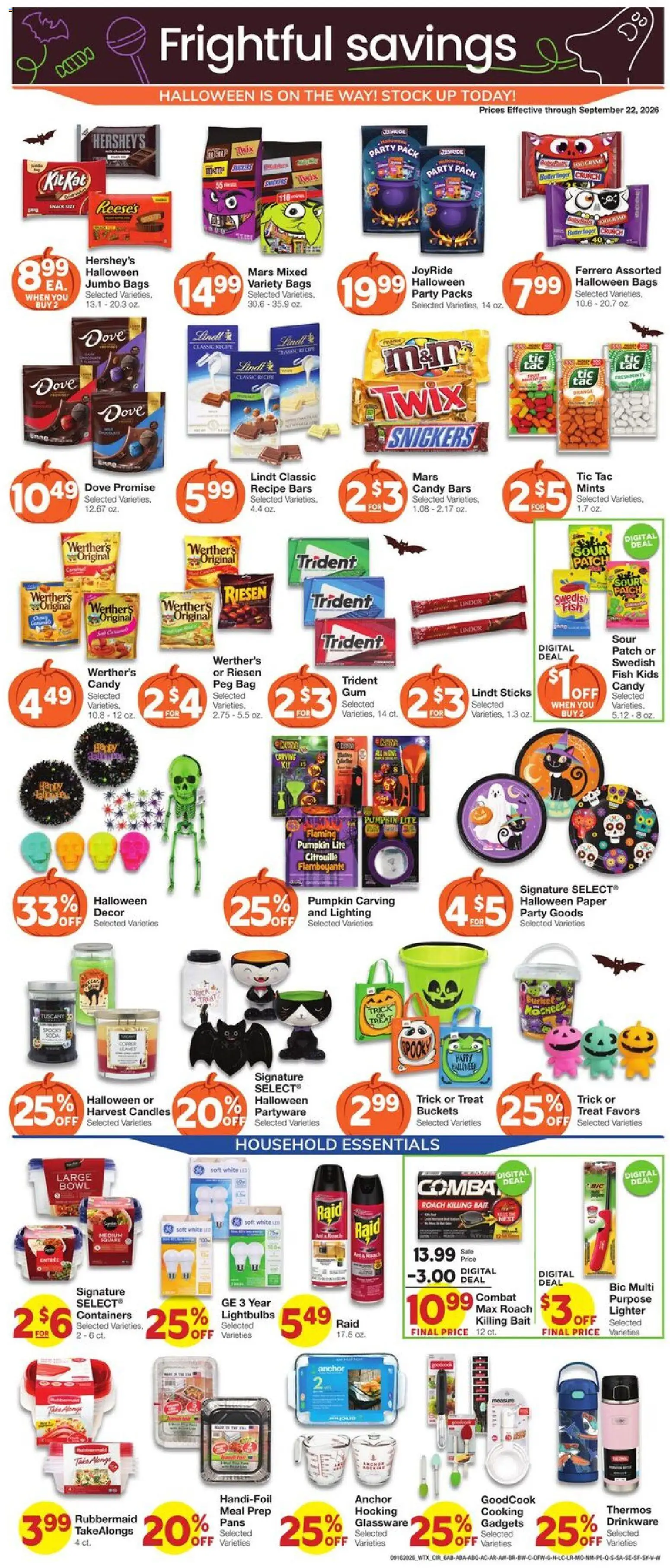 United Supermarkets Weekly Ad - valid from 09/16/2026 | Page: 6 | Products: Lighting, Candles, Anchor, Bag