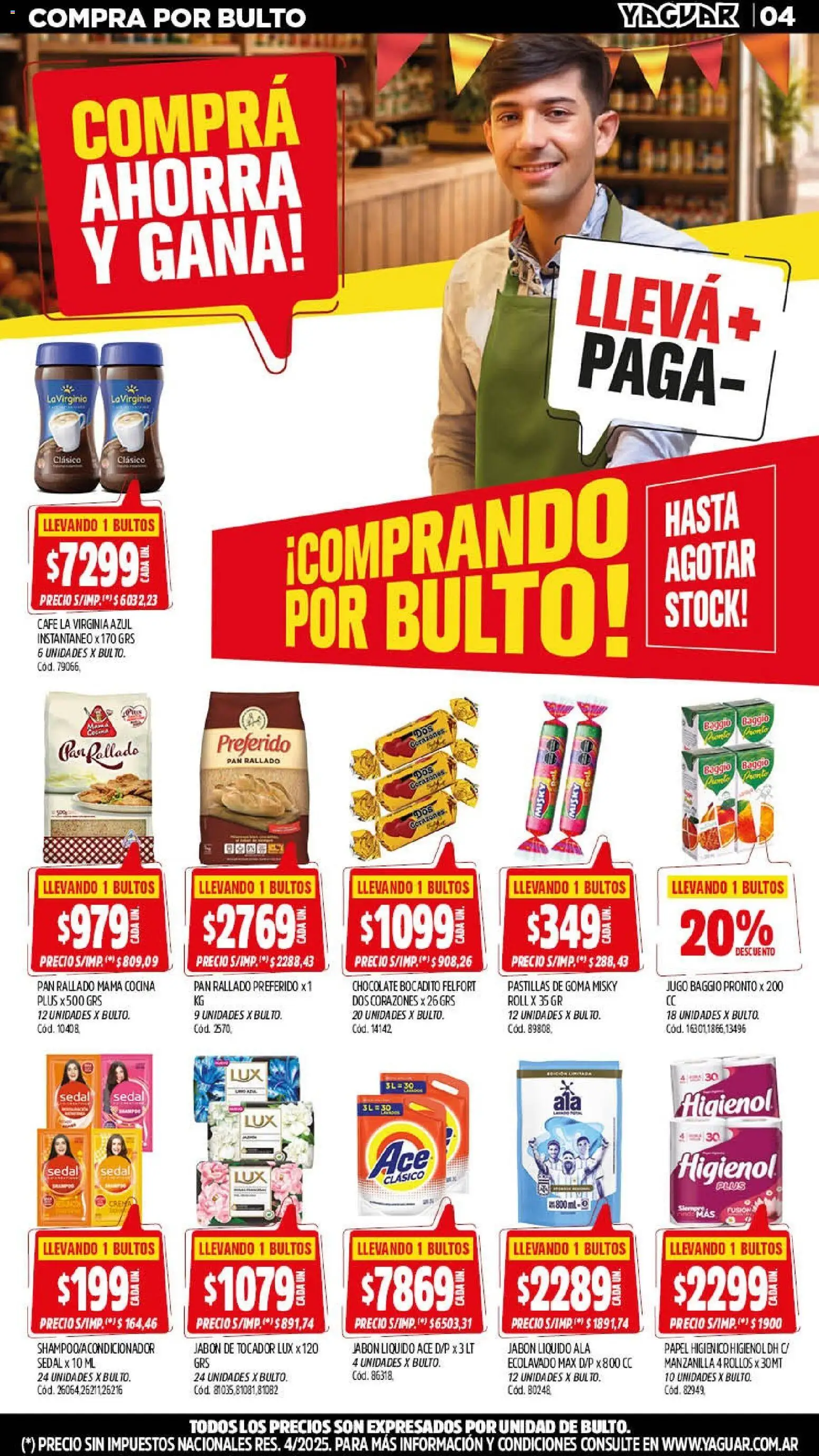 Yaguar - Oferta Semanal General Roca │ válido desde el 14/09/2026 | Página: 4 | Productos: Cocina, Jabón, Café, Crema