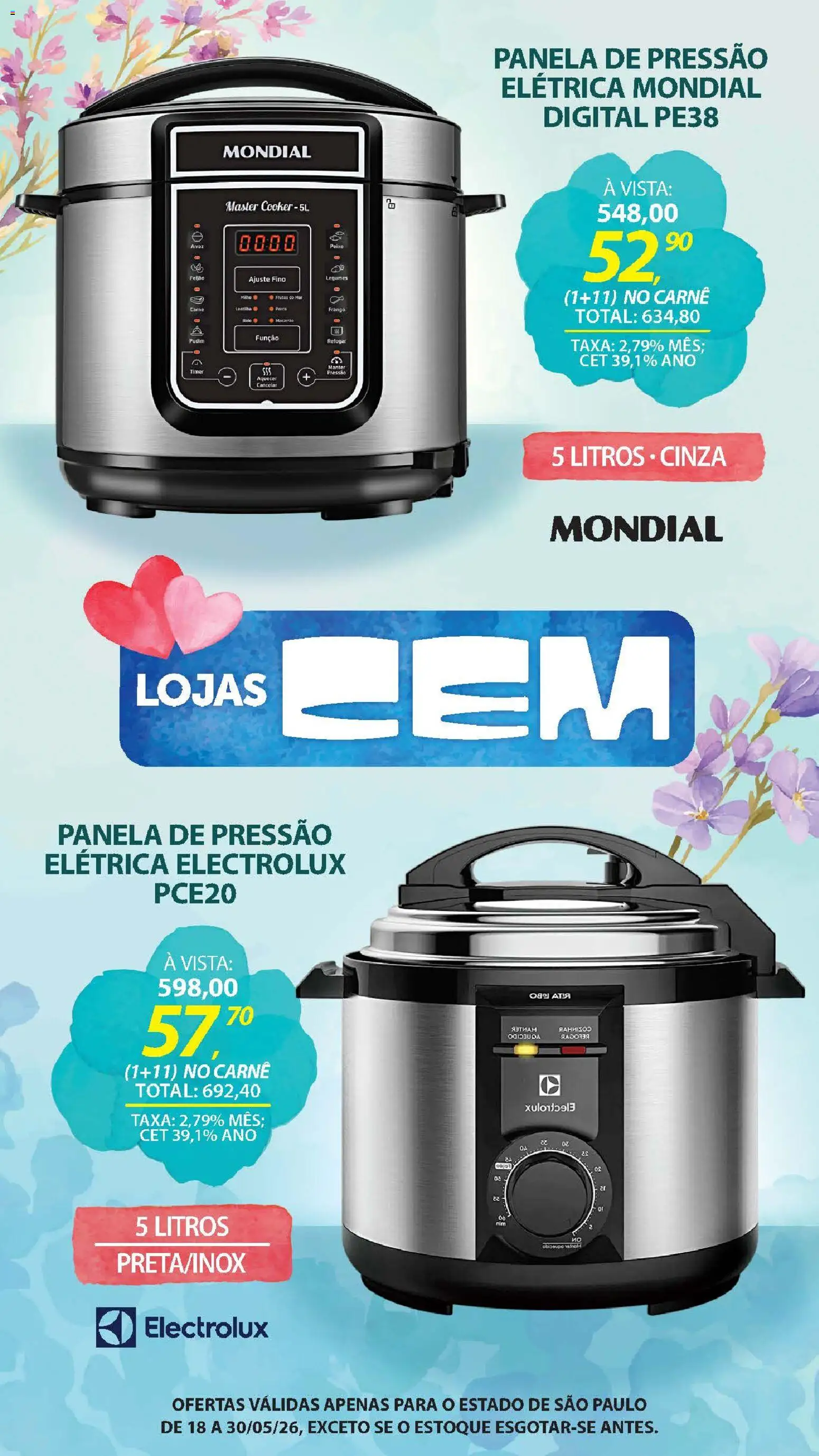 Lojas Cem - Ofertas atuais de 18/05/2026 ? Não perca as melhores promoções! | Brasil