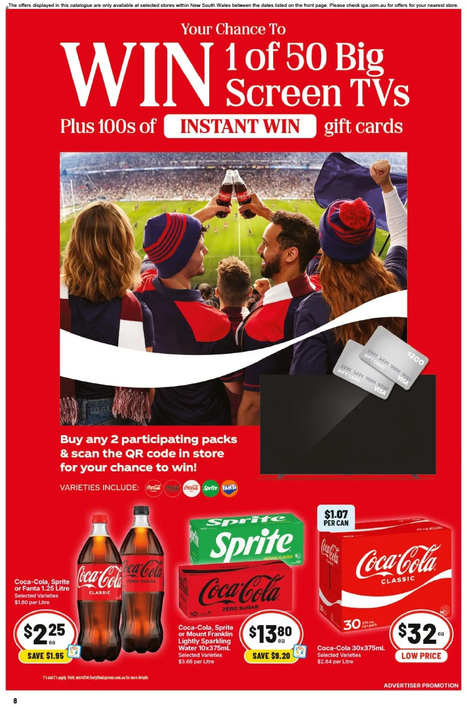 IGA catalogue - valid from 09/09/2026 | Page: 9 | Products: Coca Cola, Sugar, Fanta, Screen