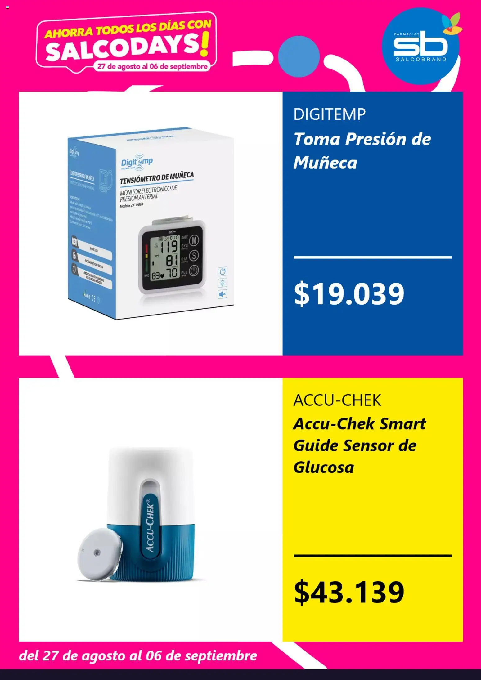 Salcobrand Ofertas │ válido desde el 26.08.2026 | Página: 3 | Productos: Monitor, Muñeca, Tensiómetro