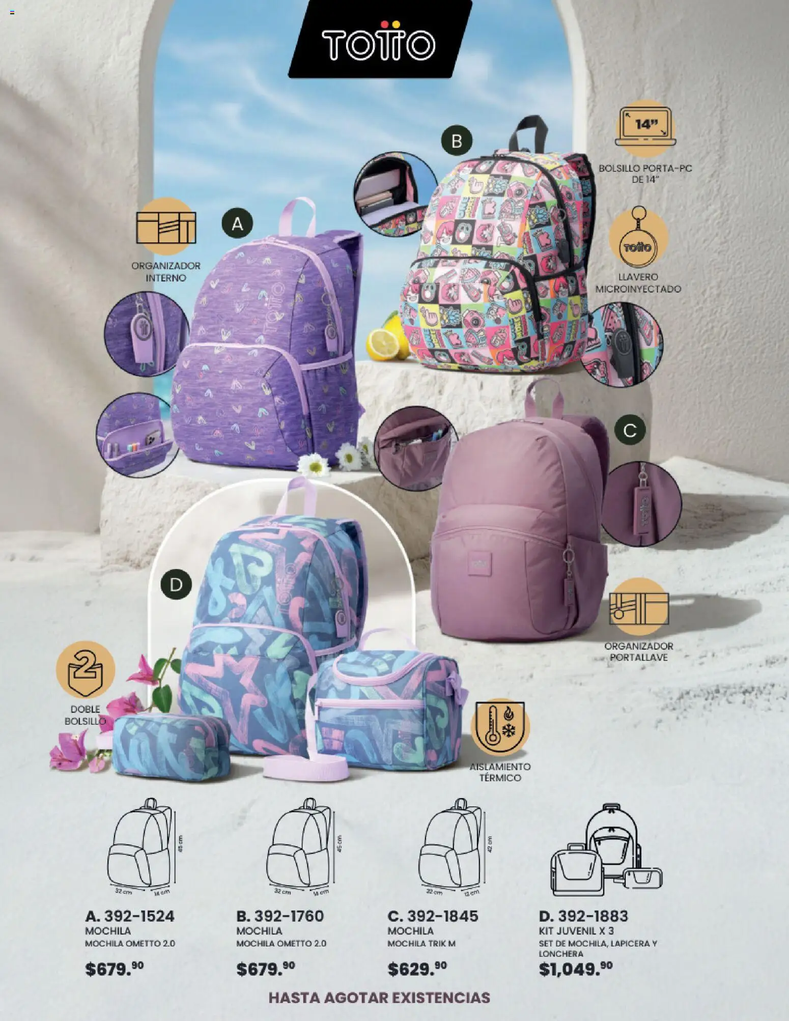 Nuevas ofertas de Andrea válidas en toda la República Mexicana desde el 24/05/2026. ¡Encuentra las mejores ofertas en Andrea catálogo Accesorios para todos! | Página: 32 | Productos: Llavero, Mochila, Organizador