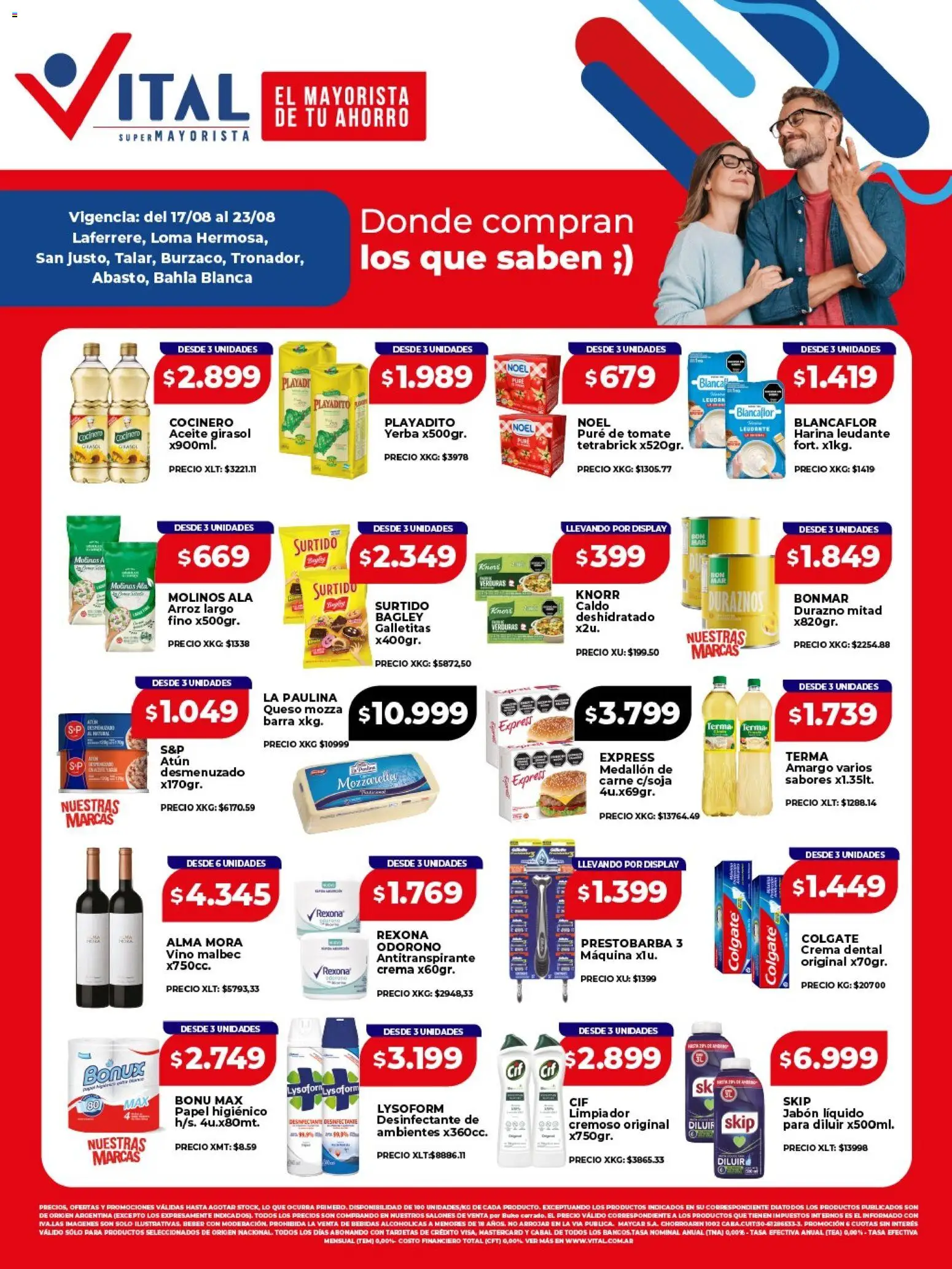 Vital - Ofertas │ válido desde el 17/08/2026 | Página: 1 | Productos: Harina, Antitranspirante, Vino, Arroz