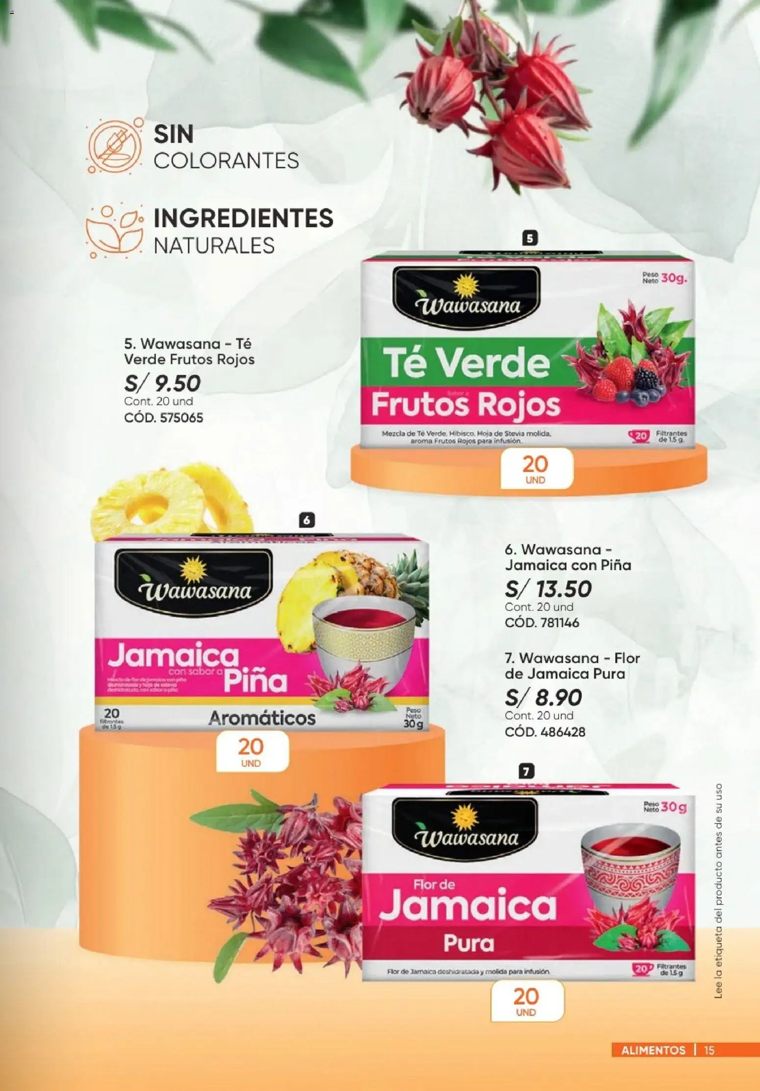 Catálogo Azzorti válido desde 20/09/2026 | Página: 15 | Productos: Té, Hoja, Frutos rojos, Té verde