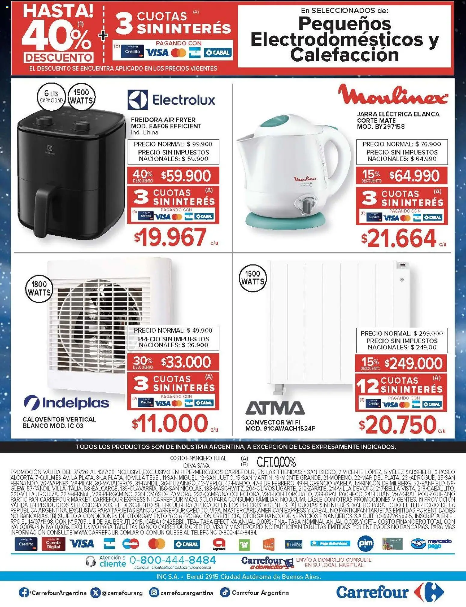 Carrefour - AHORRO AA │ válido desde el 07/07/2026 | Página: 32 | Productos: Teléfono, Mate, Freidora, Jarra
