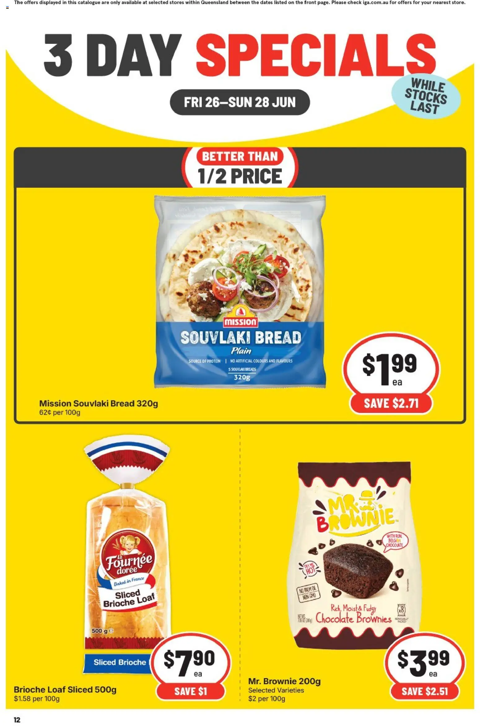IGA catalogue - valid from 26/06/2026 | Page: 2 | Products: Bread, Chocolate, Fax