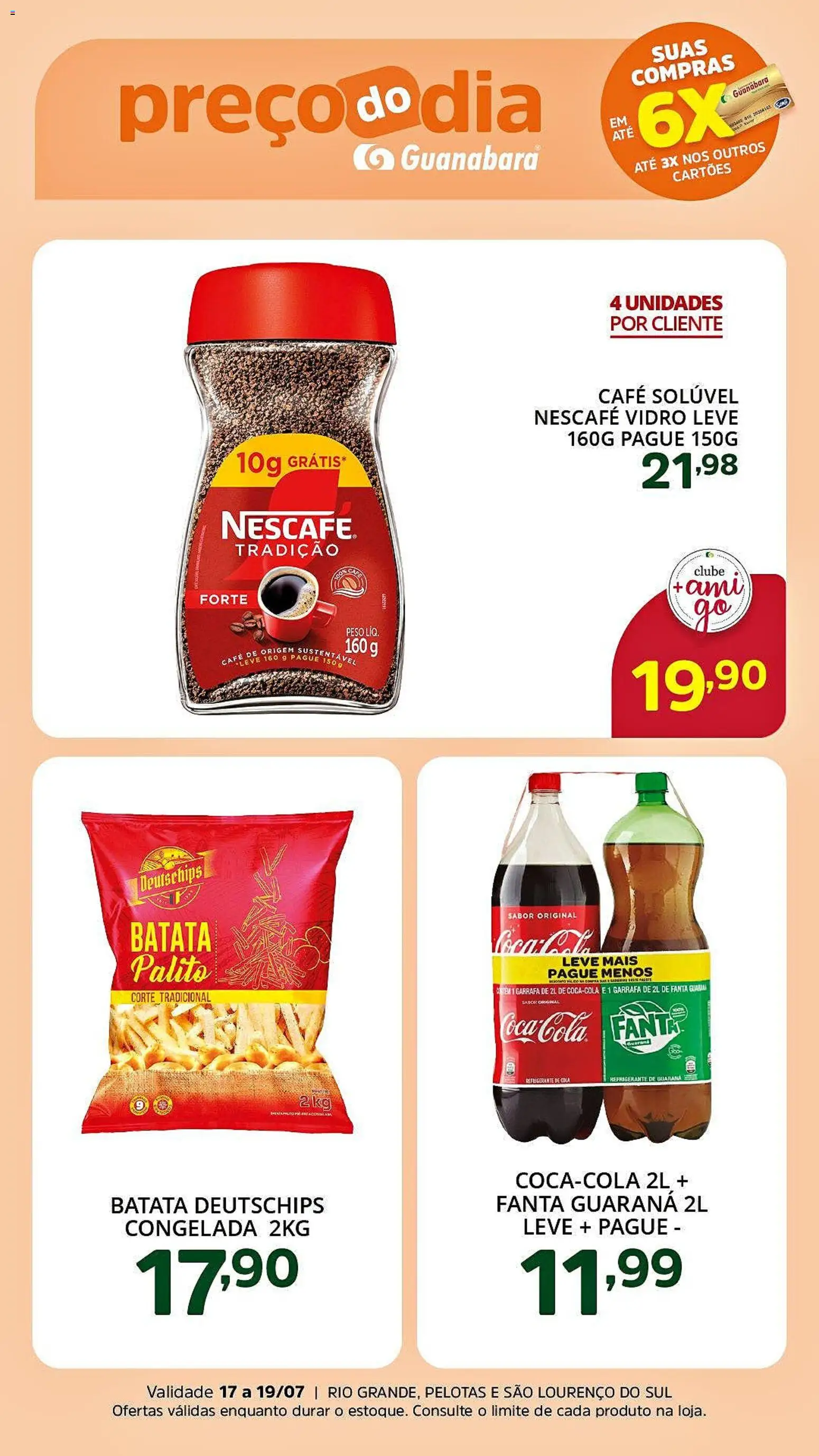 Supermercado Guanabara Folheto - válido de 17/07/2026 | Página: 5 | Produtos: Guaraná, Fanta, Café, Refrigerante