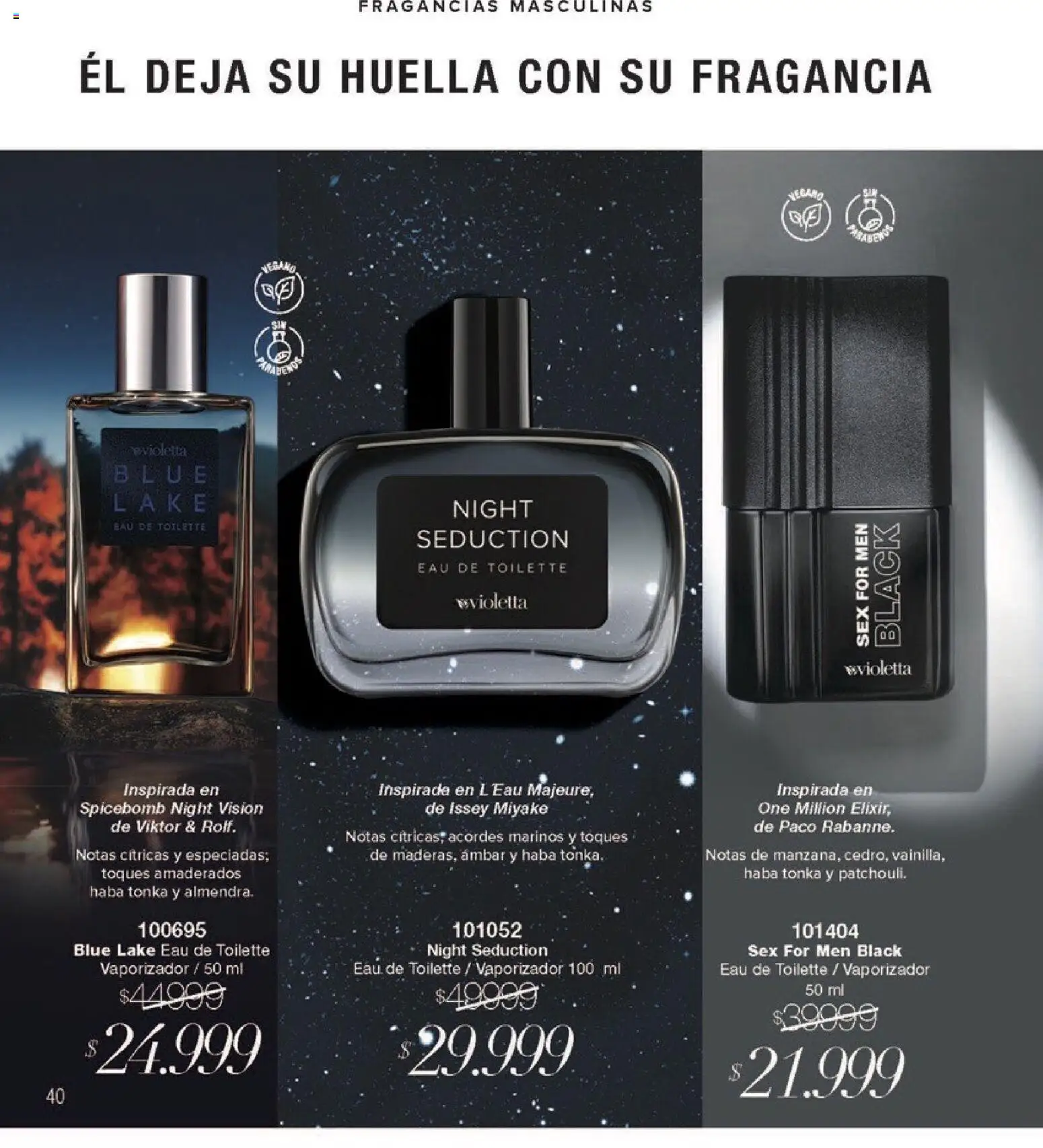 Violetta - Violetta Cosméticos │ válido desde el 30/03/2026 | Página: 40 | Productos: Fragancia, Eau de toilette
