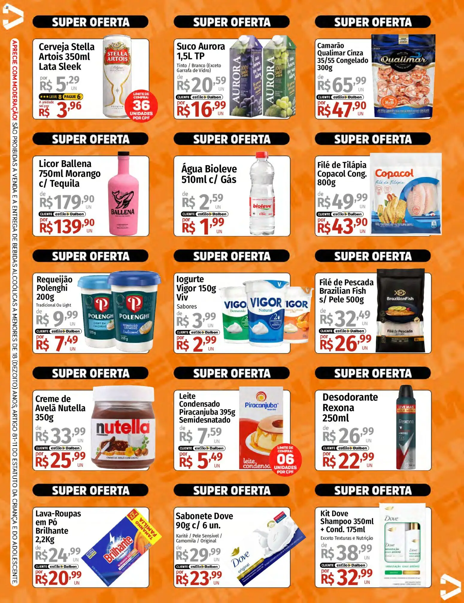 Supermercado Dalben Folheto - válido de 01.05.2026 | Página: 2 | Produtos: Pó, Suco, Creme, Rexona