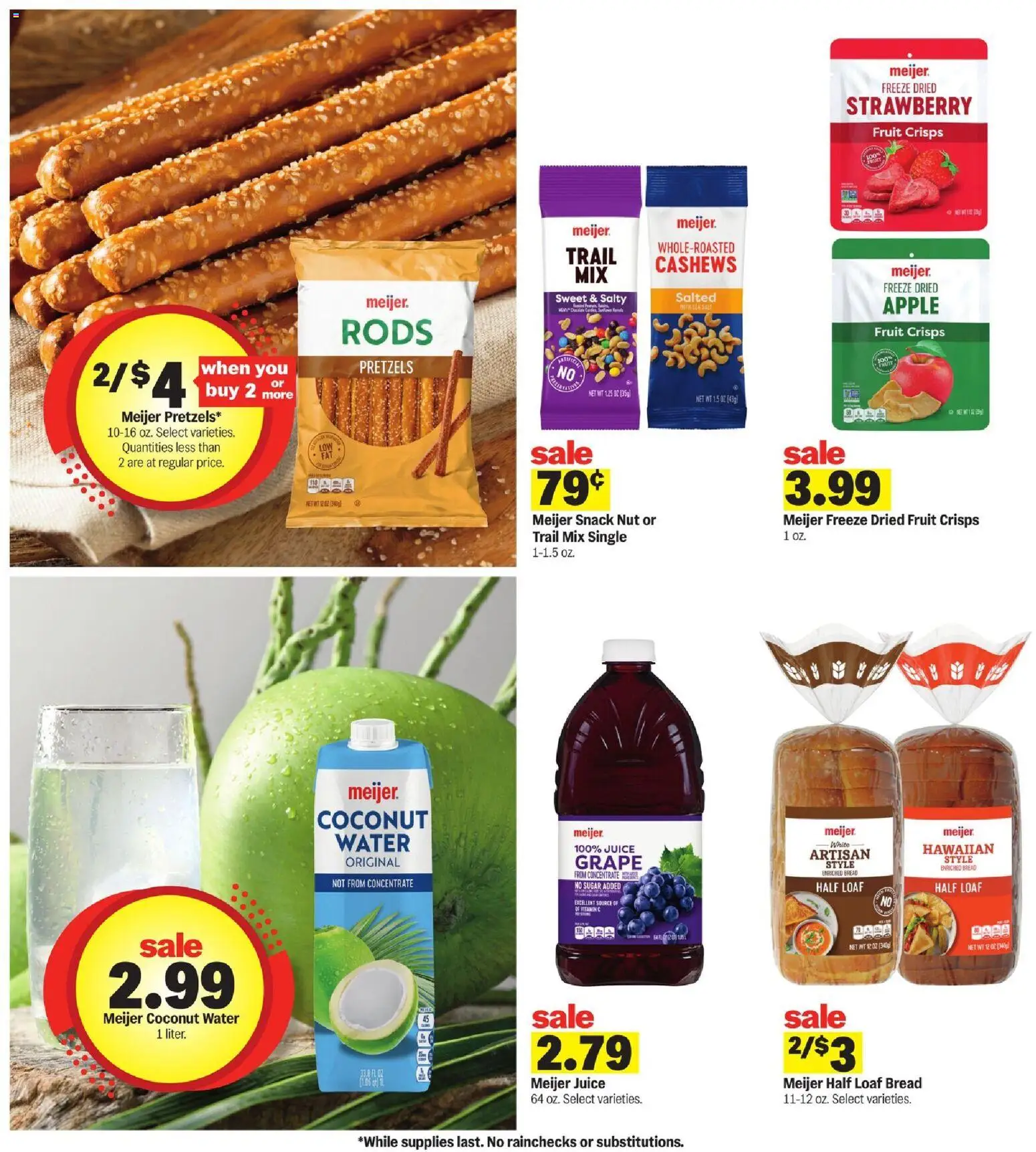 Meijer Weekly Ad - valid from 07/15/2026 | Page: 17 | Products: Vitamin, Bread, Juice, Water