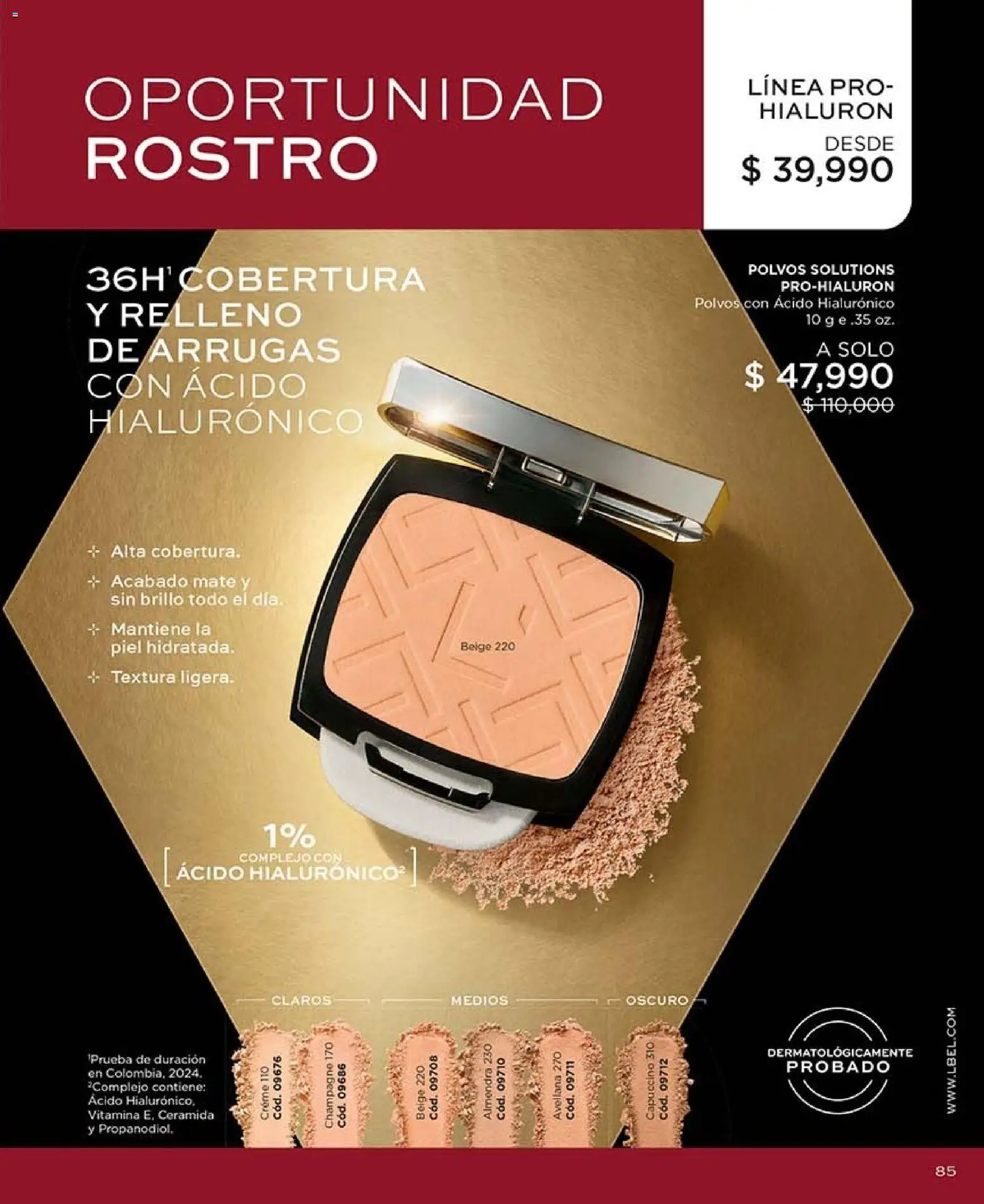 L'Bel revista - valida desde el 30/10/2026 | Página: 85 | Productos: Almendra, Brillo