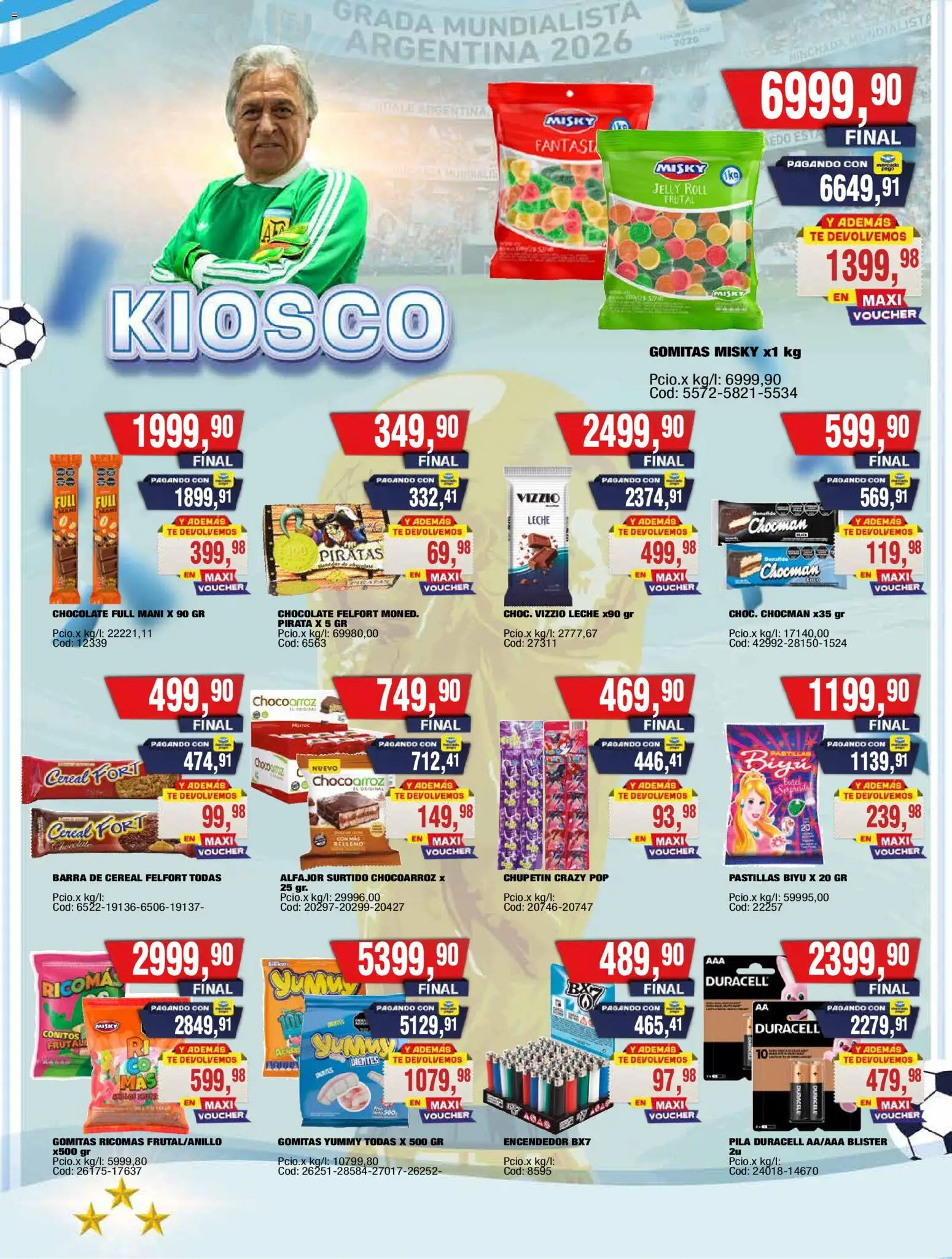 Maxiconsumo ofertas │ válido desde el 29/06/2026 | Página: 13 | Productos: Pila, Encendedor, Mani, Alfajor