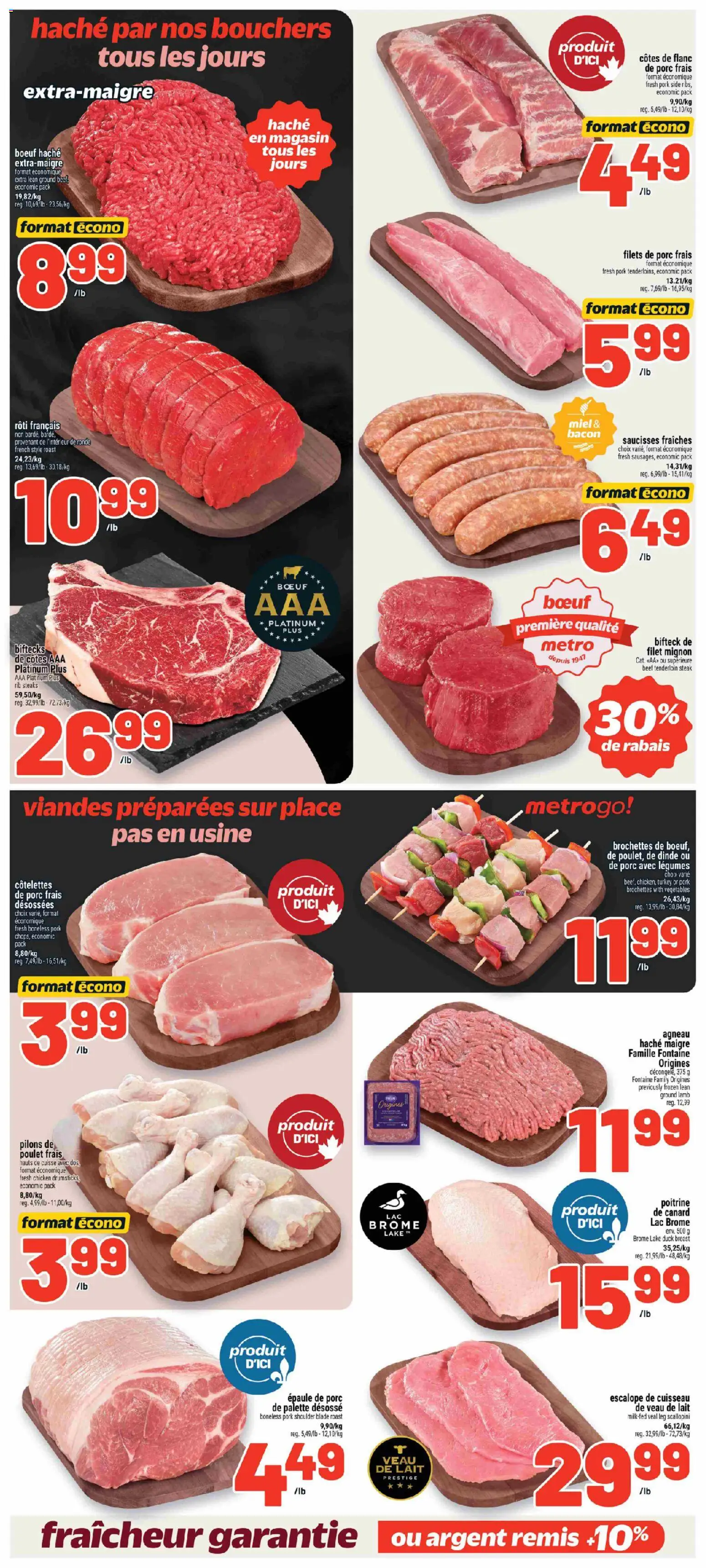 Metro flyer valid from Sep 24, 2026 | Page: 10 | Products: Turkey, Lamb, Beef tenderloin, Chicken