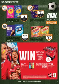 Preview of Foodworks catalogue - valid from 15/07/2026 | Page: 9 | Products: Coca Cola, Chips, Cream, Salt